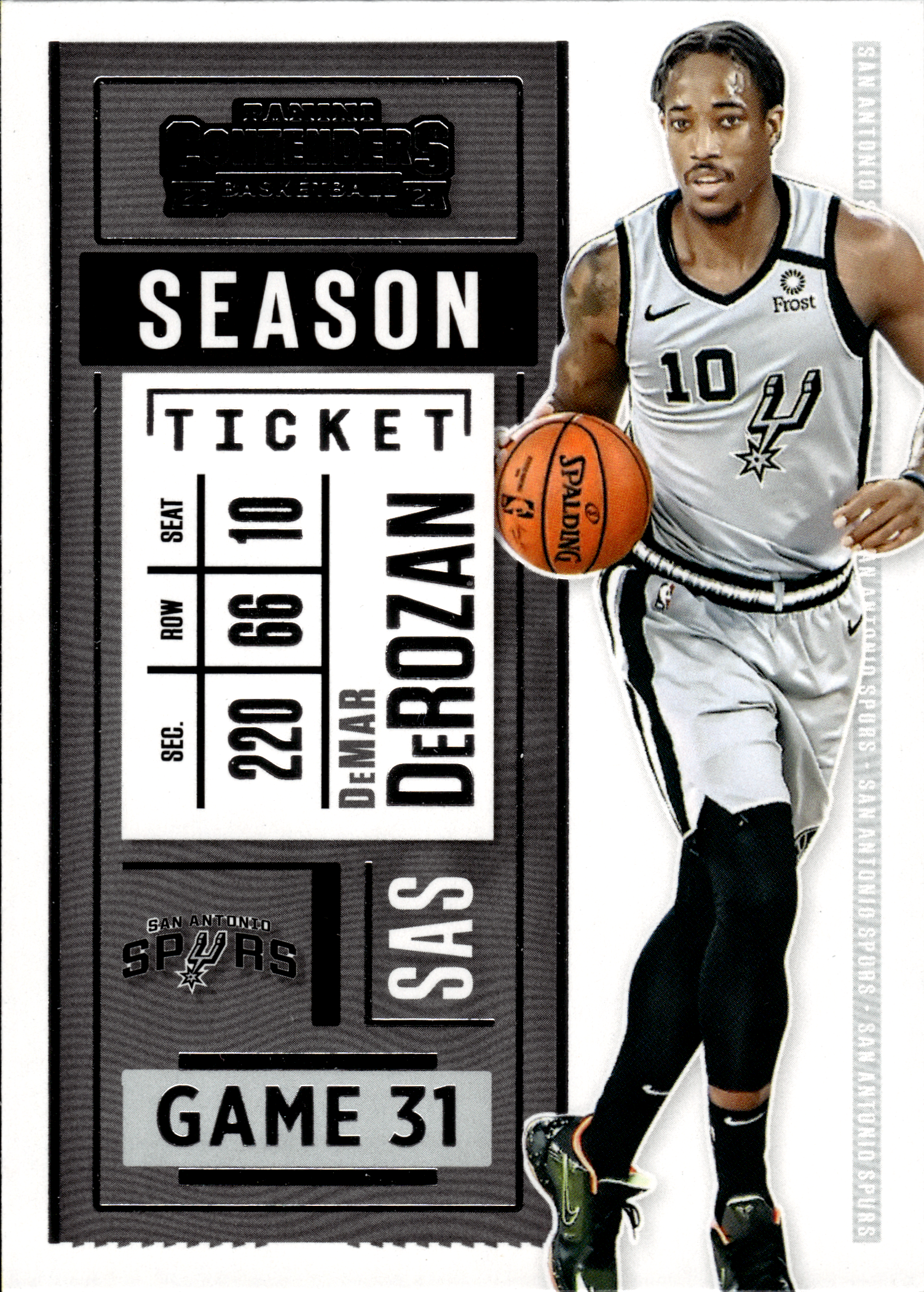 DeMar DeRozan - Panini Contenders Season Ticket 2020-21, Nr. 66 (Art.-Nr. SG103775)