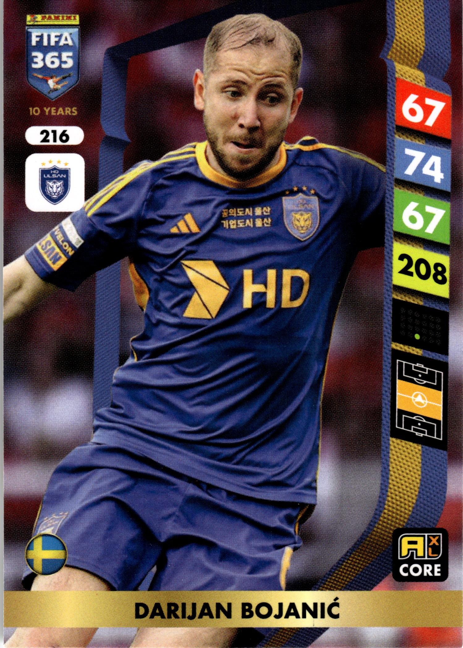 Darijan Bojanić - Panini Adrenalyn XL FIFA 365 Base Set 2025, Nr. 216 (Art.-Nr. SG107757)