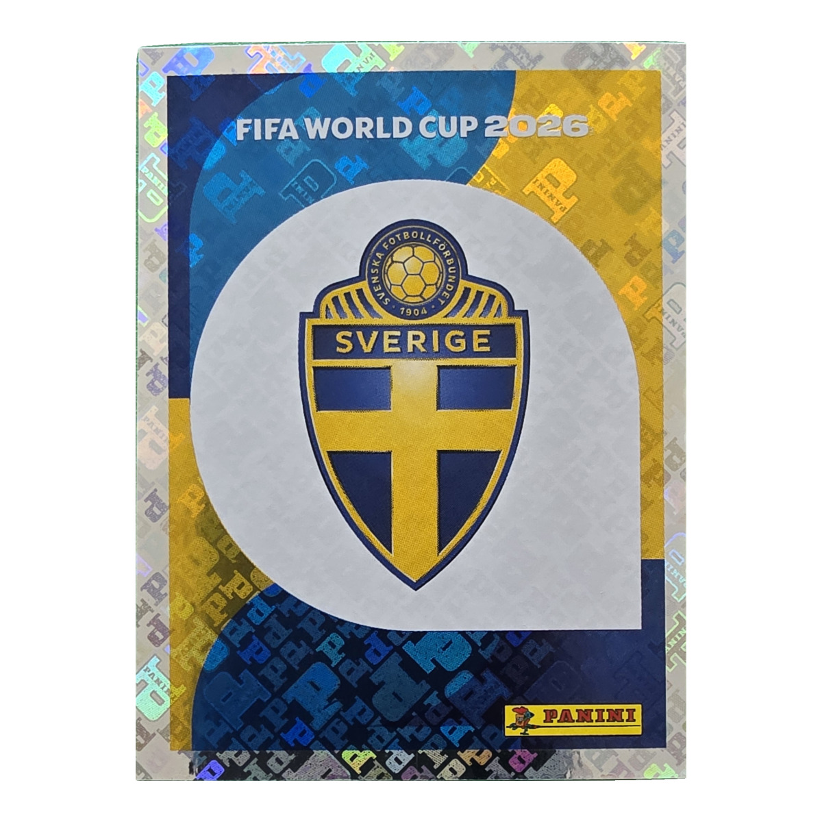 Emblem - Schweden, FIFA WM 2026, Nr. SWE1 – Glitzer-Optik