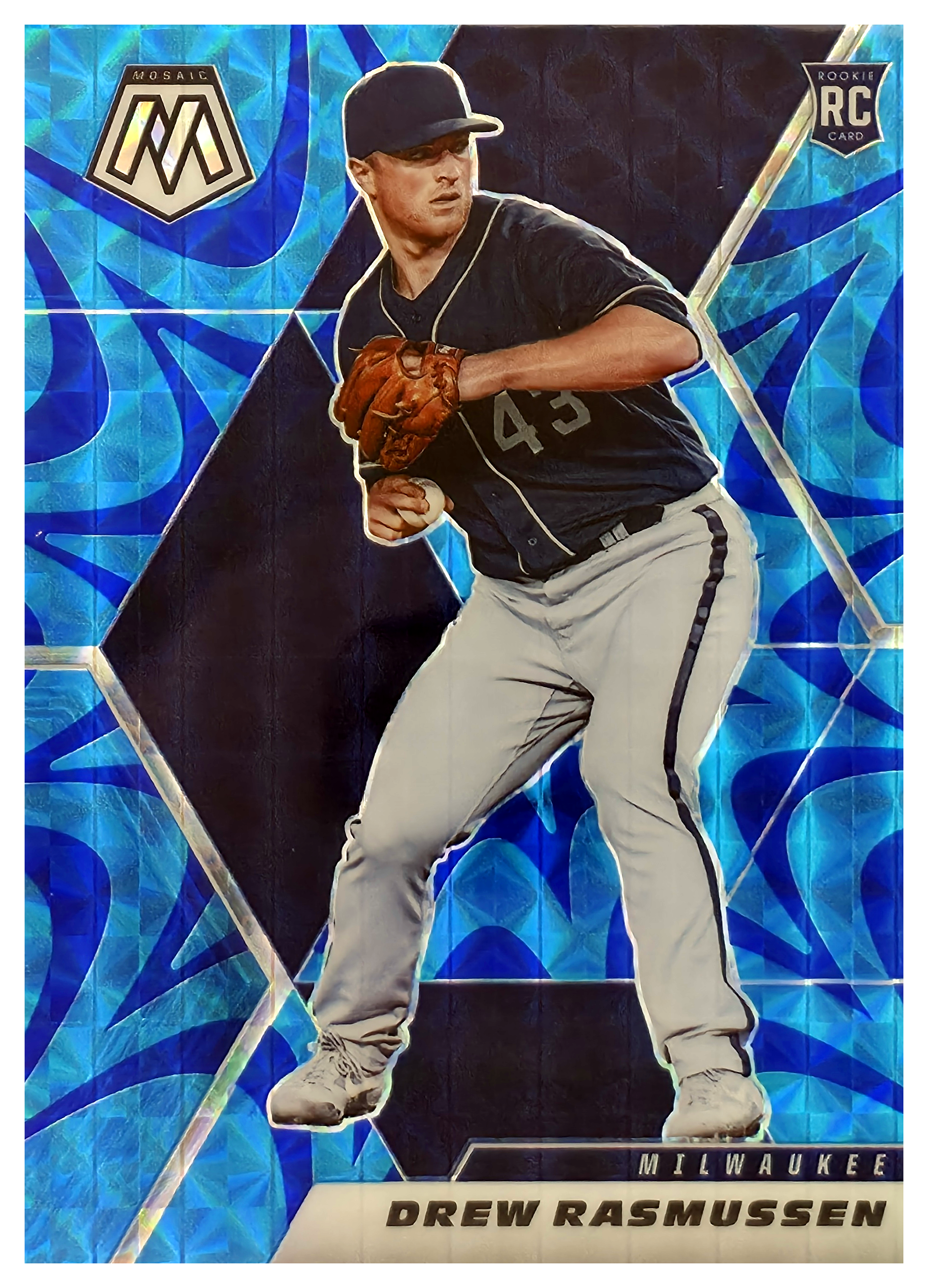 Drew Rasmussen - Panini Mosaic Base Set 2021, Nr. 280 – Rookie Card, Reactive Blue (Art.-Nr. SG106200)