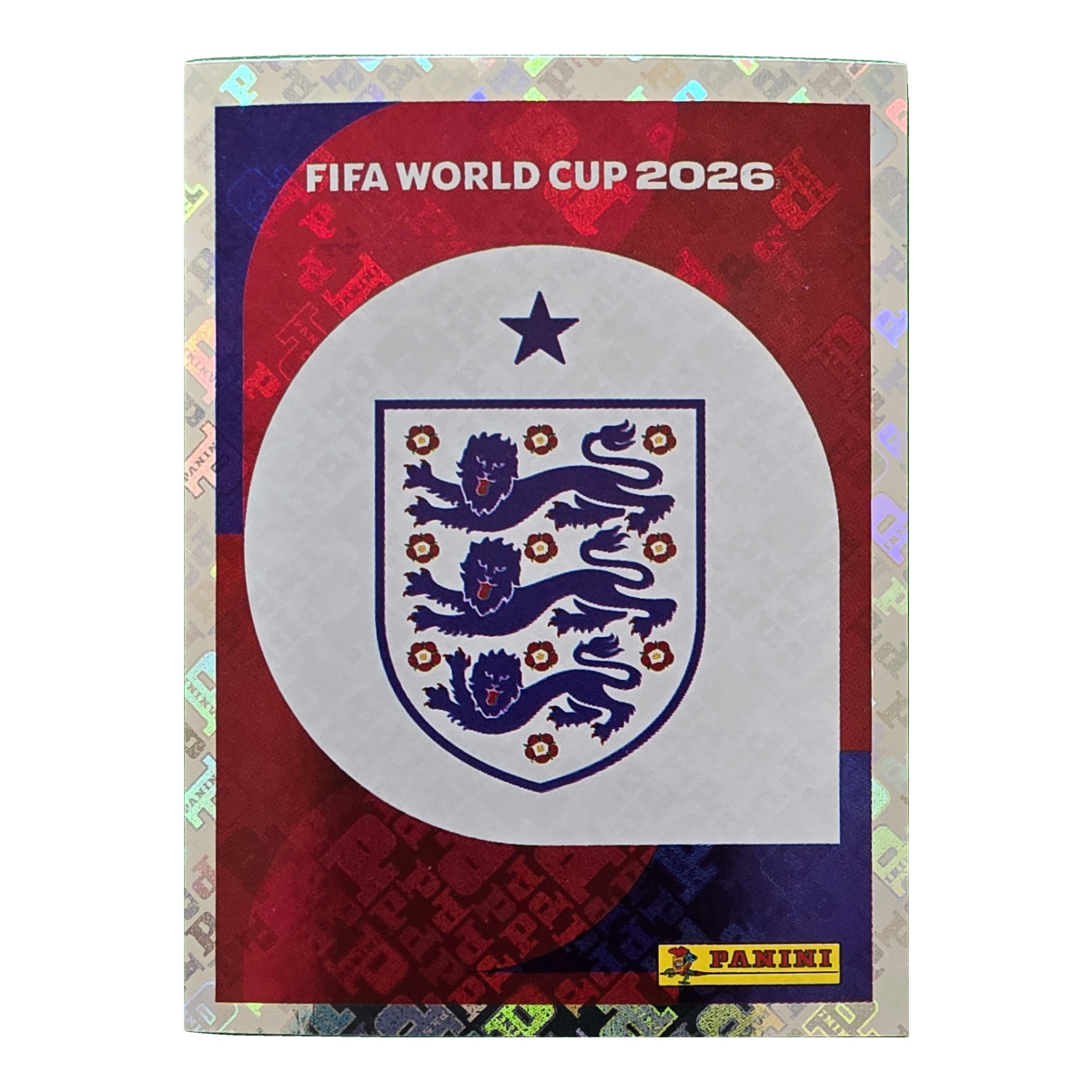 Emblem - England, FIFA WM 2026, Nr. ENG1 – Glitzer-Optik