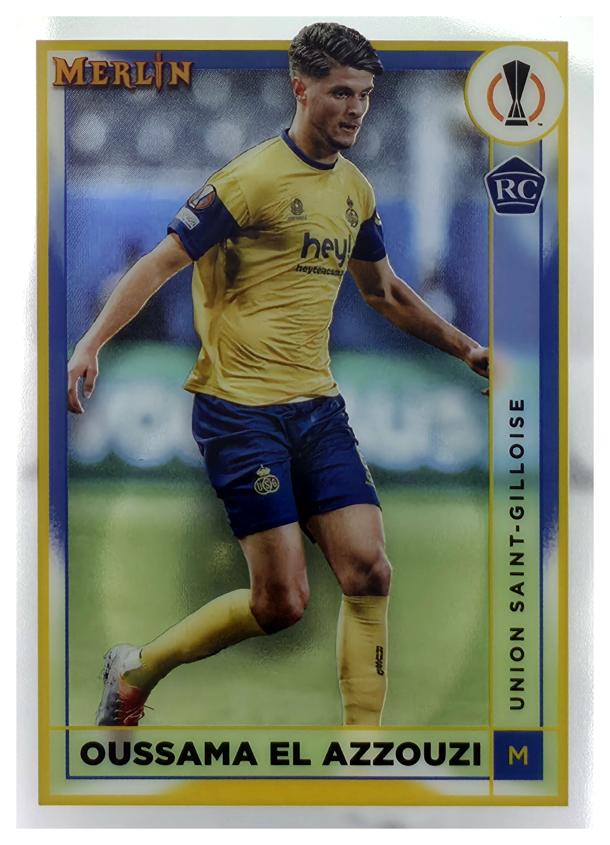 Oussama El Azzouzi - Topps Merlin Chrome UEFA Club Competitions Base Set 2022-23, Nr. 140 – Rookie Card (Art.-Nr. SG105905)