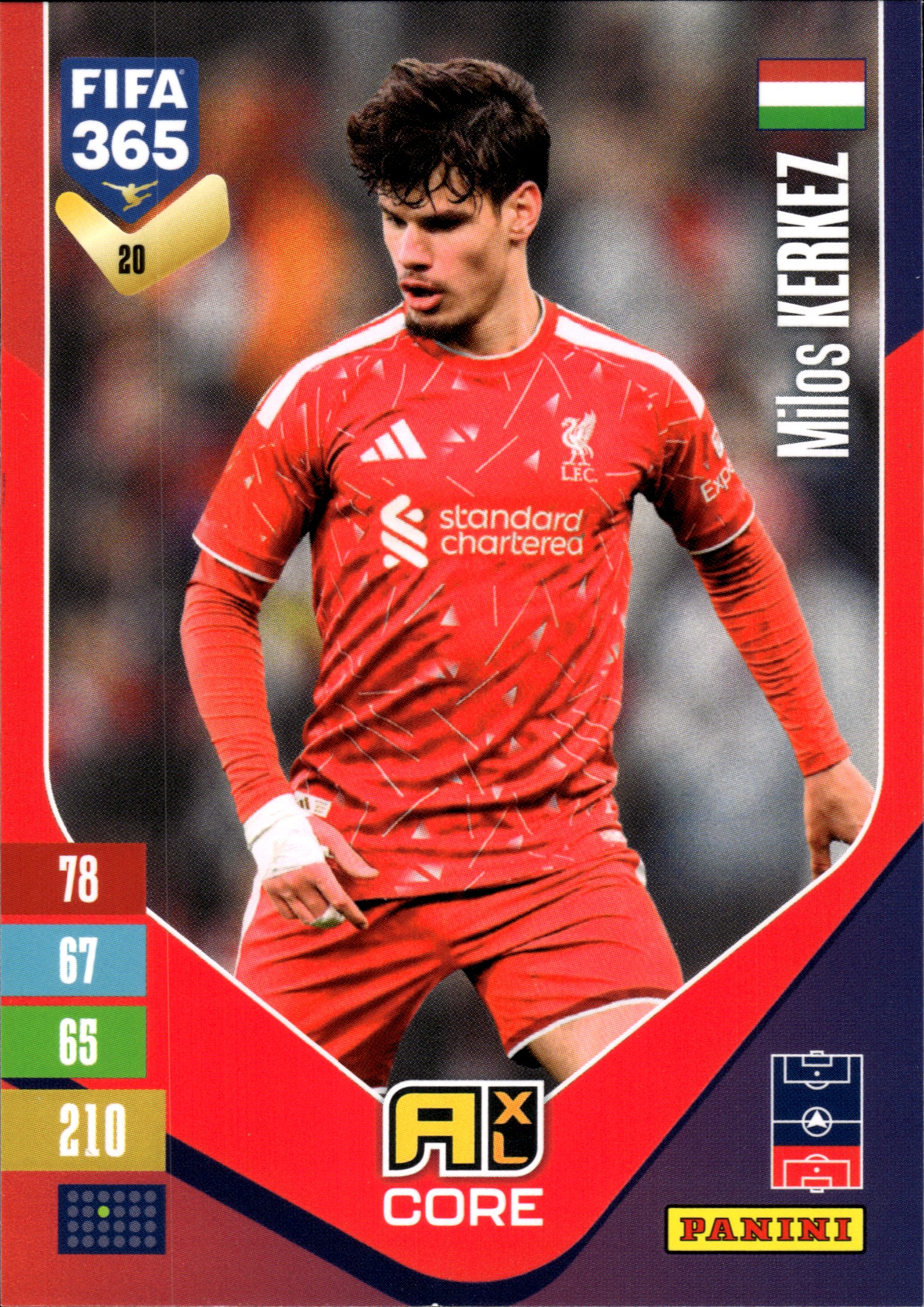 Milos Kerkez - Panini Adrenalyn XL FIFA 365 Base Set 2026-27, Nr. 20 (Art.-Nr. SG110067)