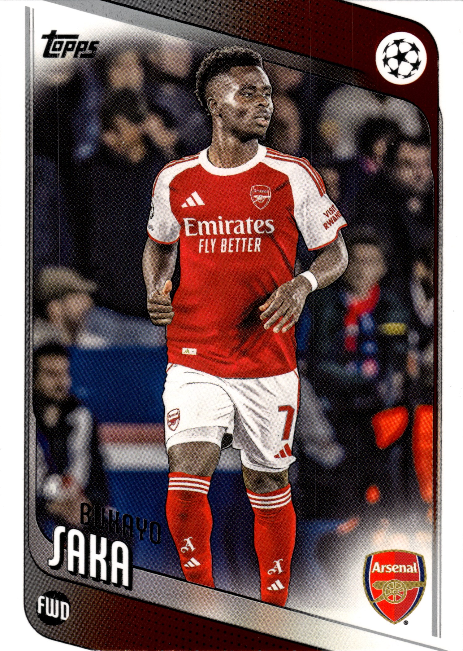 Bukayo Saka - Topps UEFA Club Competitions Base Set 2025-26, Nr. 12 (Art.-Nr. SG107933)