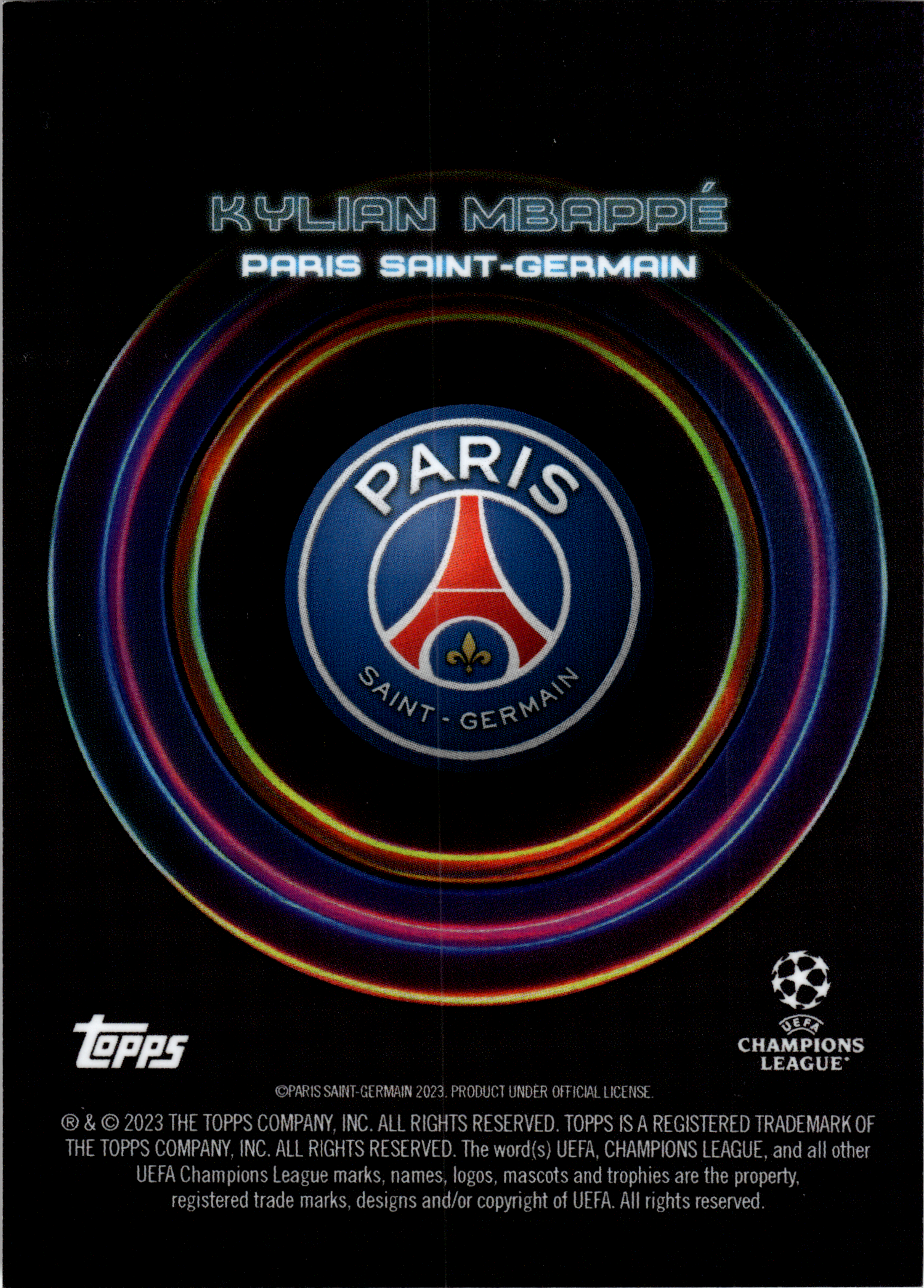 Kylian Mbappé - Topps UEFA Club Competitions Showtime 2023-24