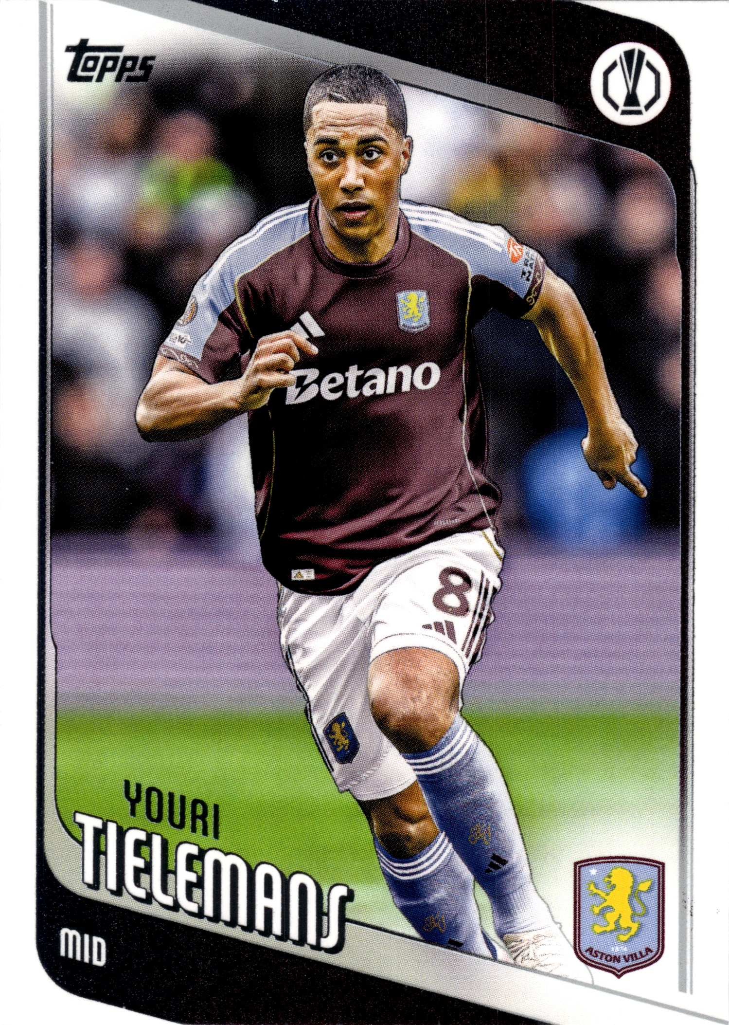 Youri Tielemans - Topps UEFA Club Competitions Base Set 2025-26, Nr. 8 (Art.-Nr. SG107930)