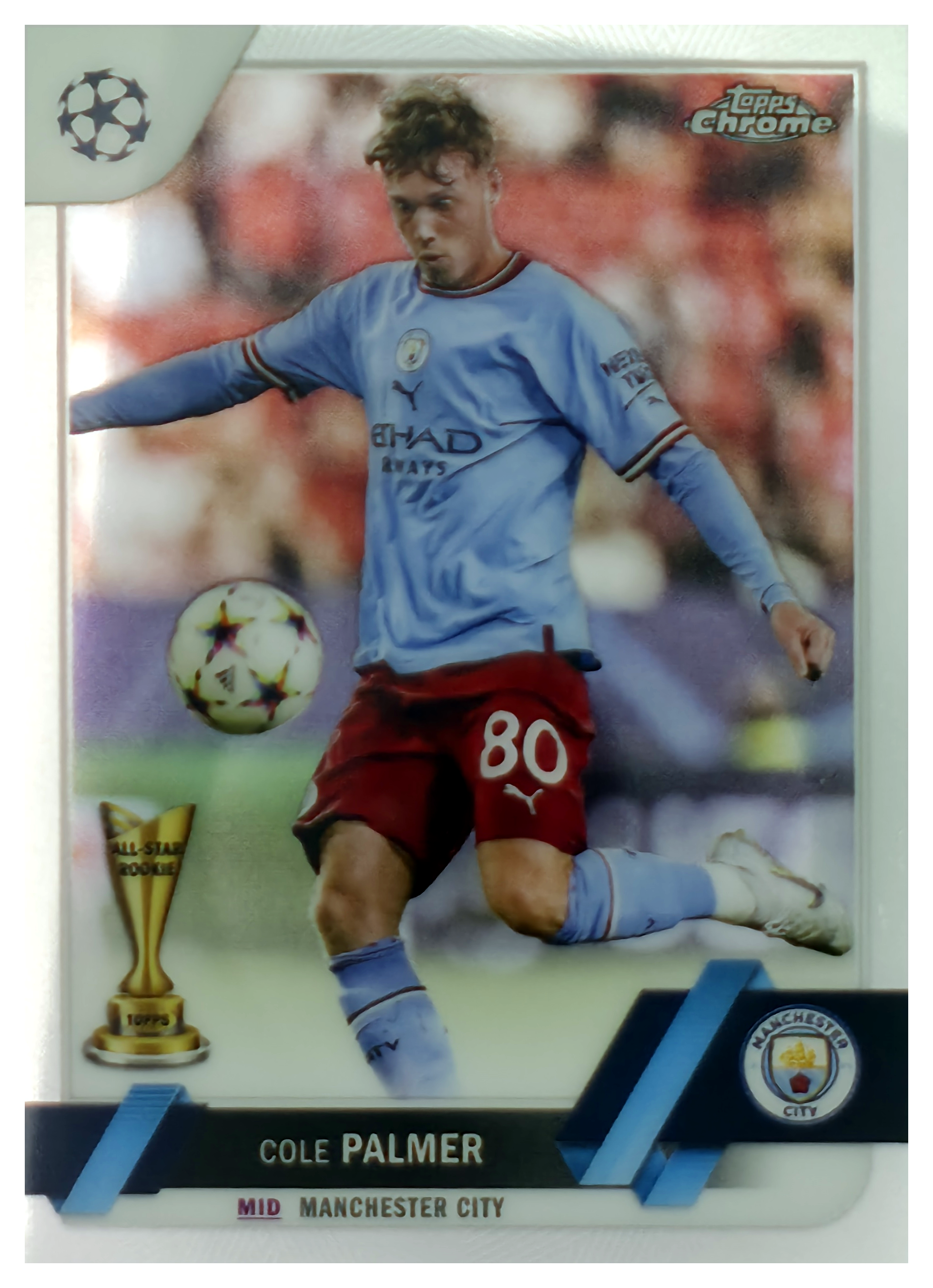 Cole Palmer - Topps Chrome UEFA Club Competitions Base Set 2022-23, Nr. 34 – All-Star Rookie (Art.-Nr. SG105872)