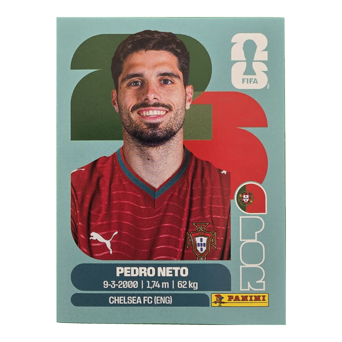 Pedro Neto - Portugal, FIFA WM 2026, Nr. POR19