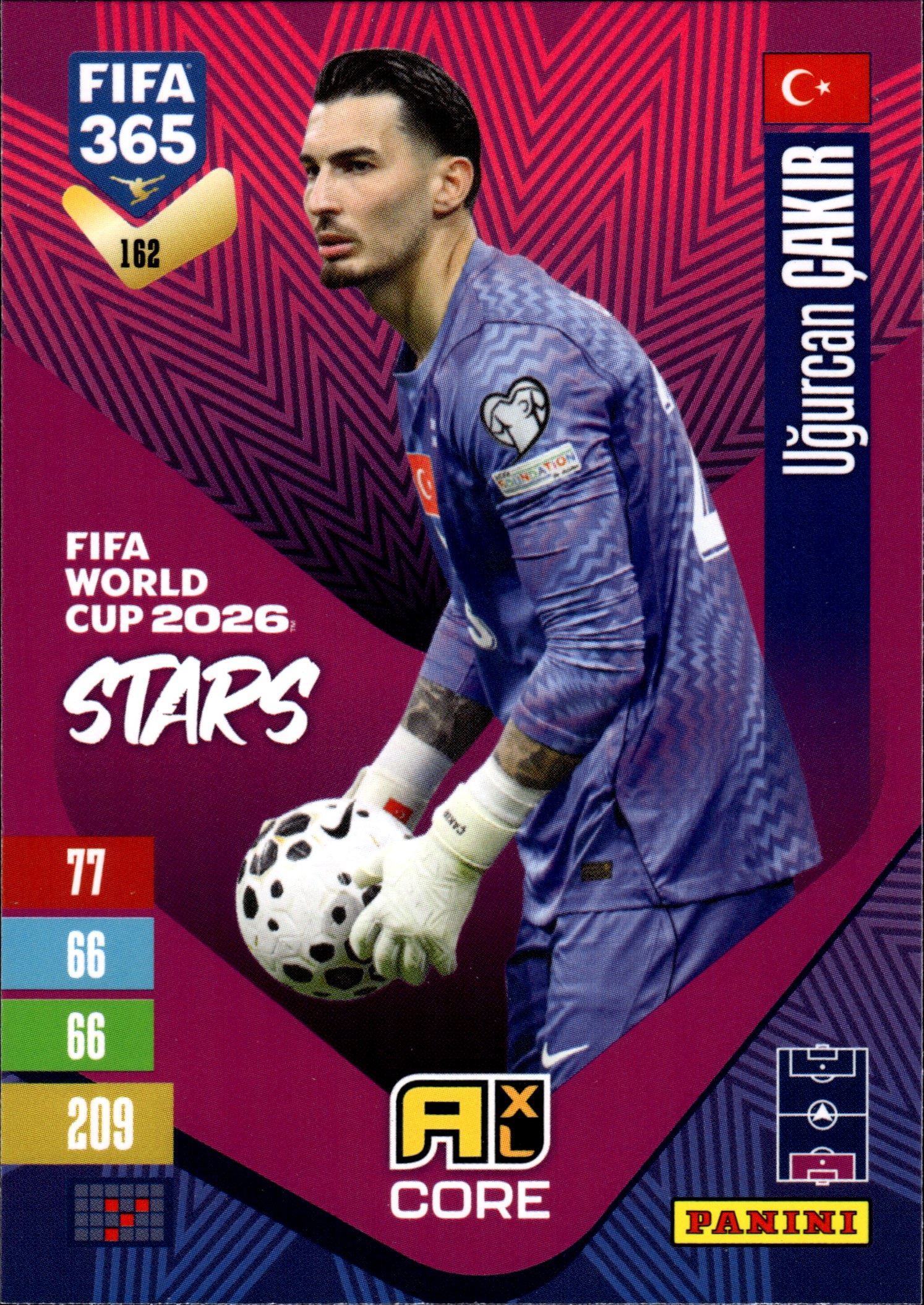 Uğurcan Çakır - Panini Adrenalyn XL FIFA 365 FIFA World Cup 2026 Stars 2026-27, Nr. 162