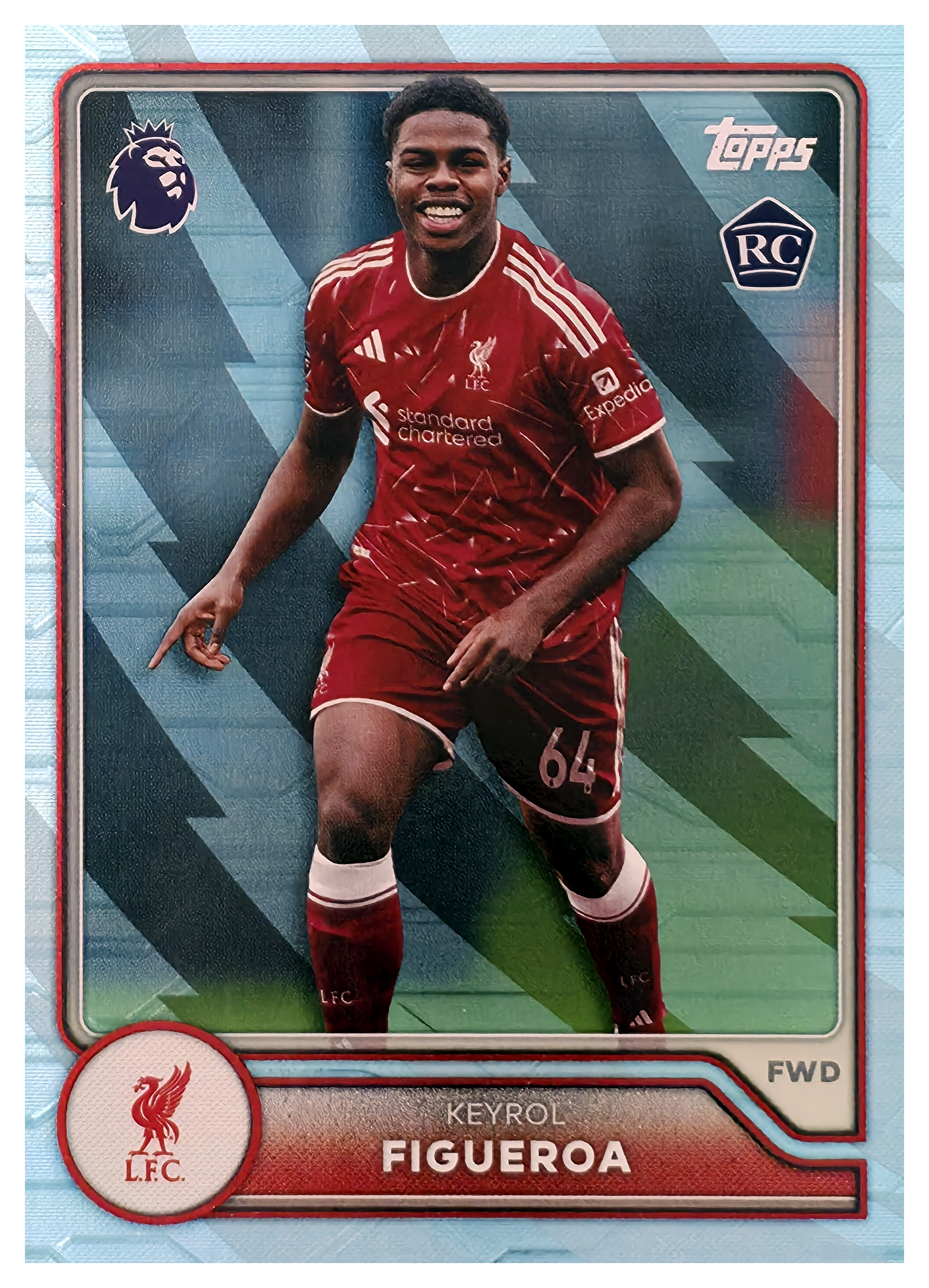 Keyrol Figueroa - Topps Flagship Premier League Base Set 2026-27, Nr. 171 – Rookie Card, Blue Voltage Parallel (Art.-Nr. SG104803)