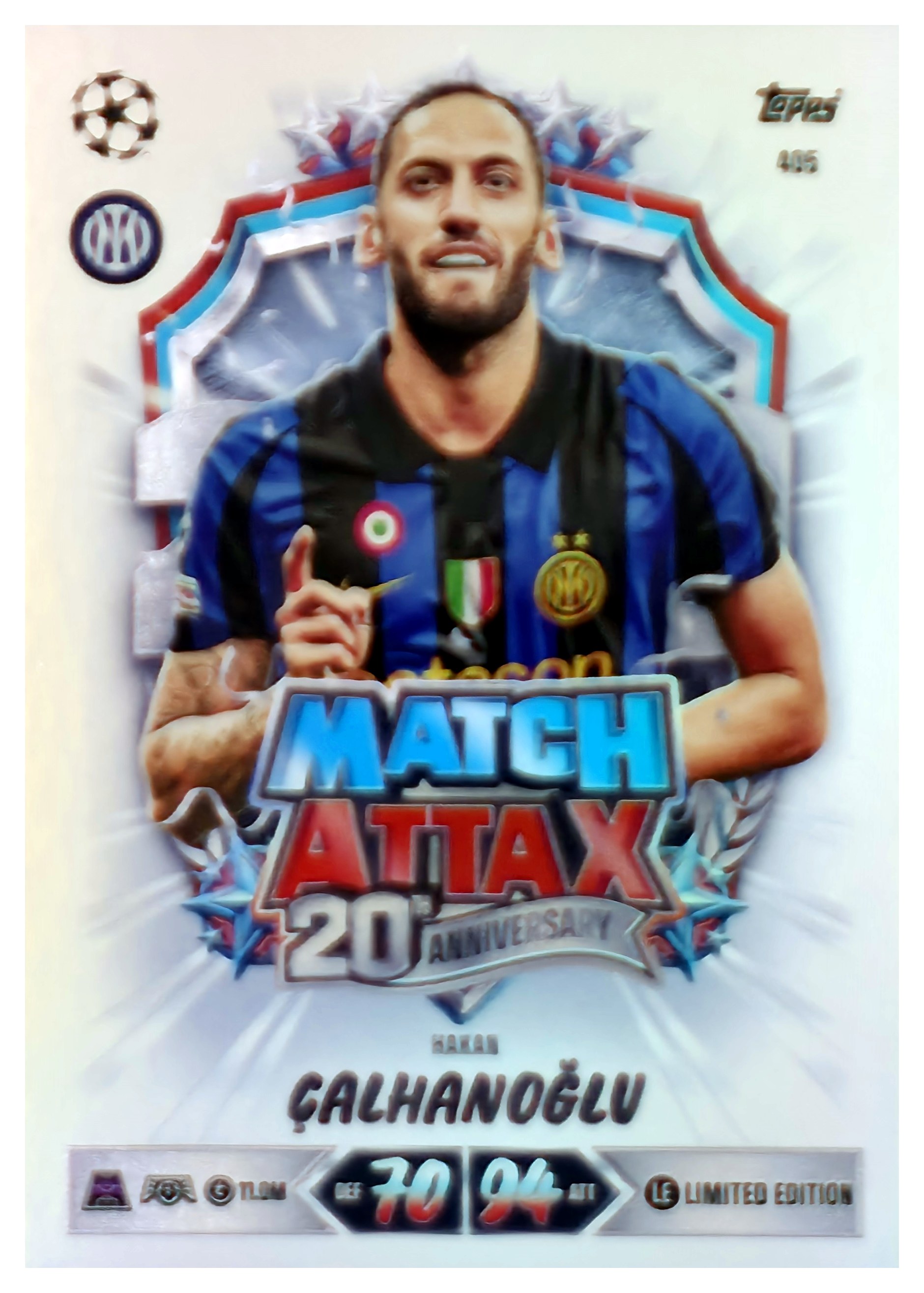 Hakan Çalhanoğlu - Topps Match Attax UEFA Club Competitions 20th Anniversary 2026-27, Nr. 405 (Art.-Nr. SG107681)