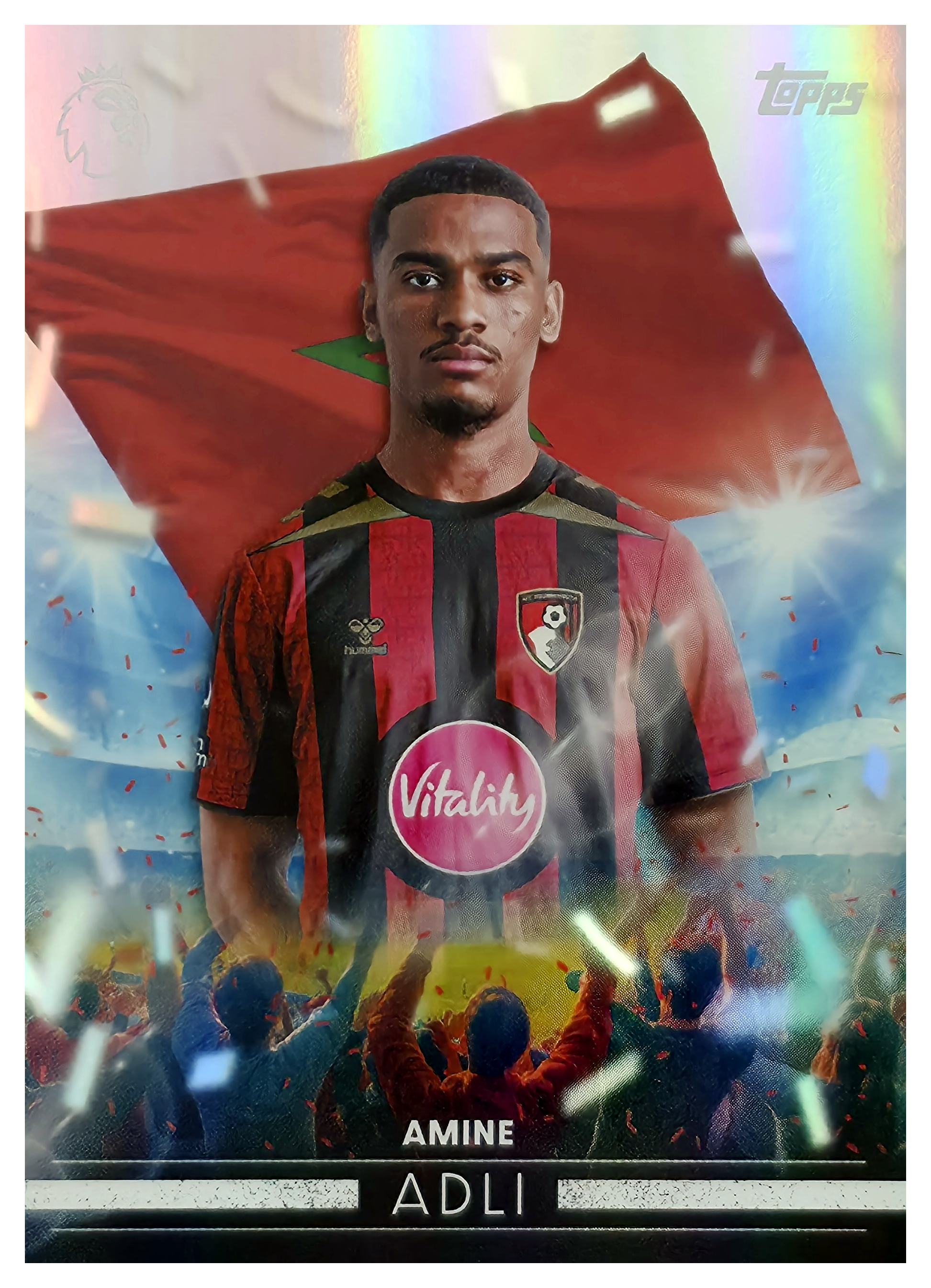 Amine Adli - Topps Flagship Premier League Flying the Flag 2026-27, Nr. FF 5 – Insert (Art.-Nr. SG105160)