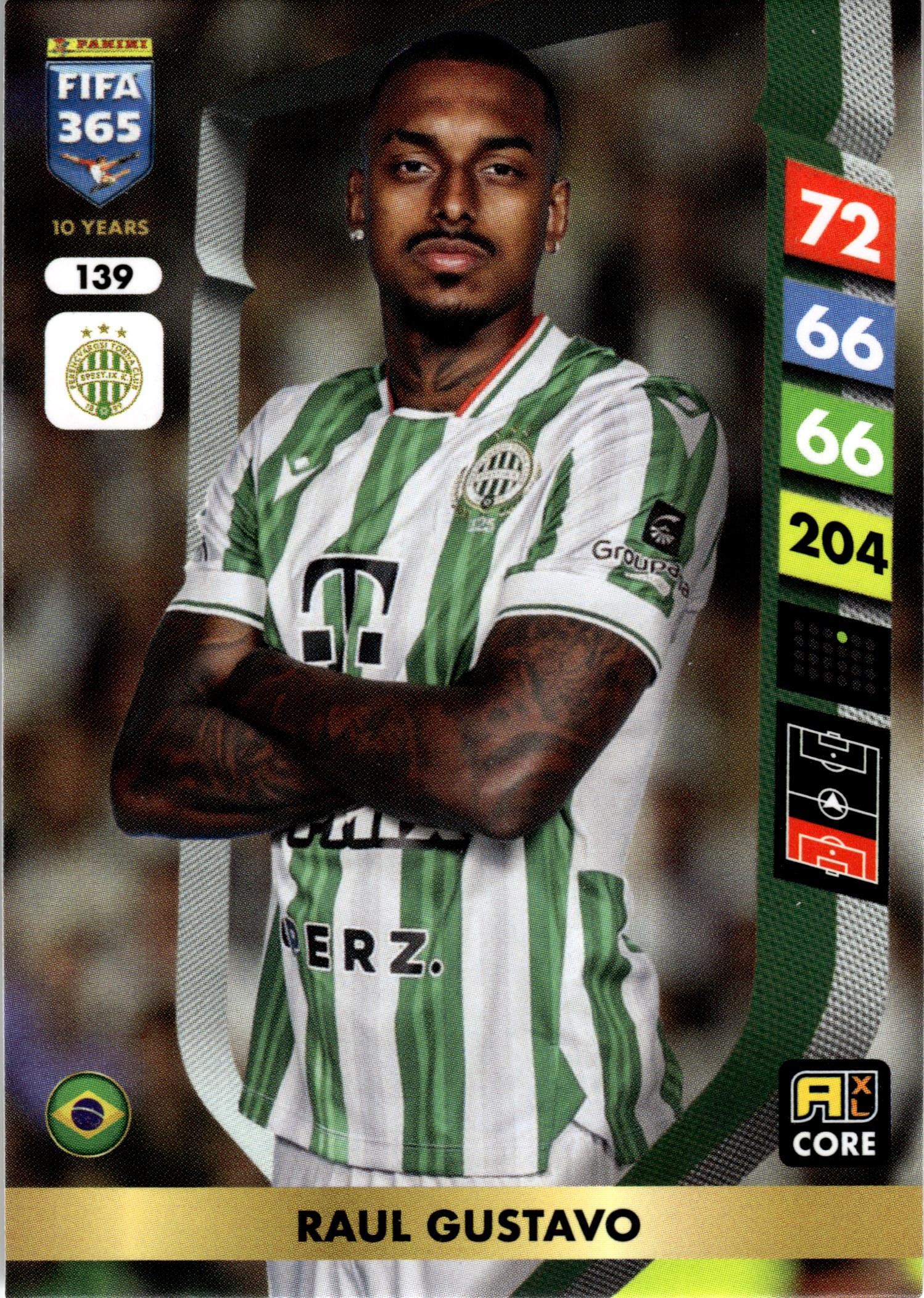 Raul Gustavo - Panini Adrenalyn XL FIFA 365 Base Set 2025, Nr. 139 (Art.-Nr. SG107769)