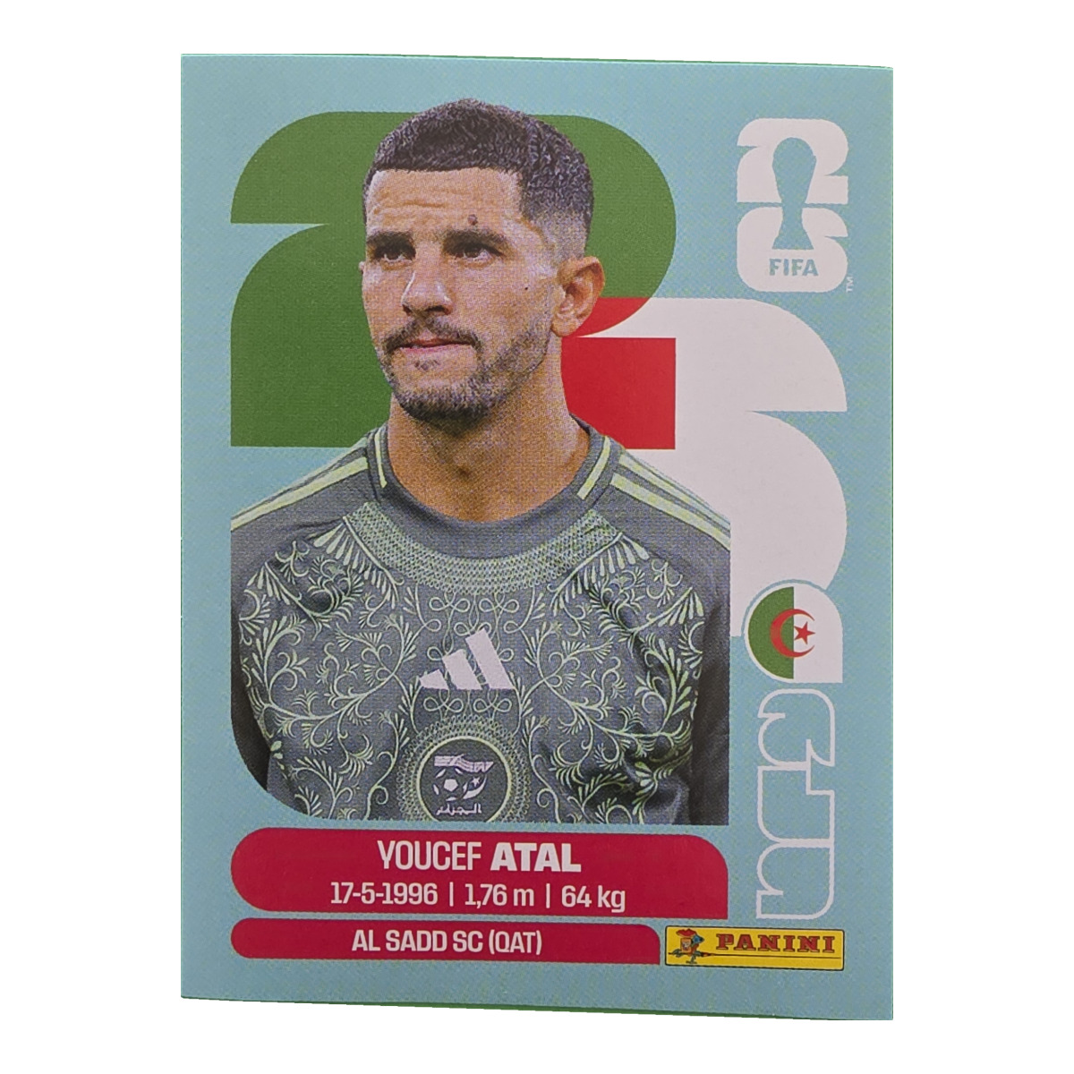 Youcef Atal - Algerien, FIFA WM 2026, Nr. ALG4