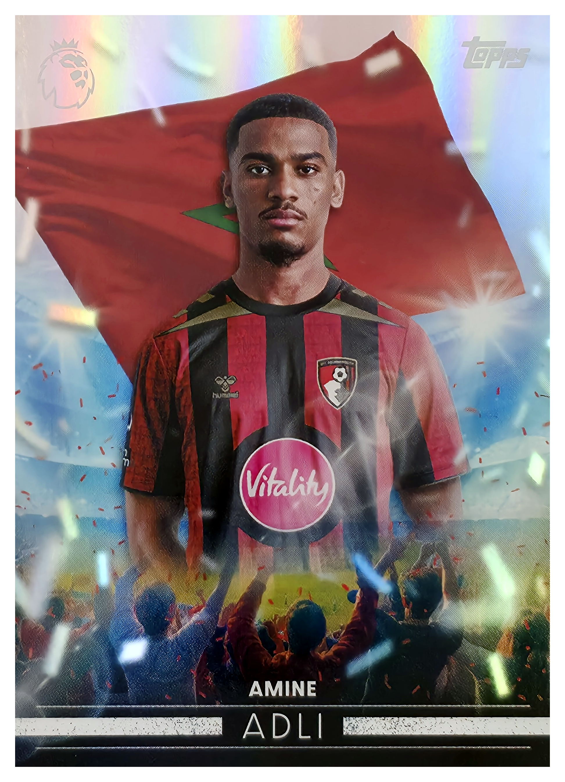Amine Adli - Topps Flagship Premier League Flying the Flag 2026-27, Nr. FF 5 – Insert (Art.-Nr. SG105173)