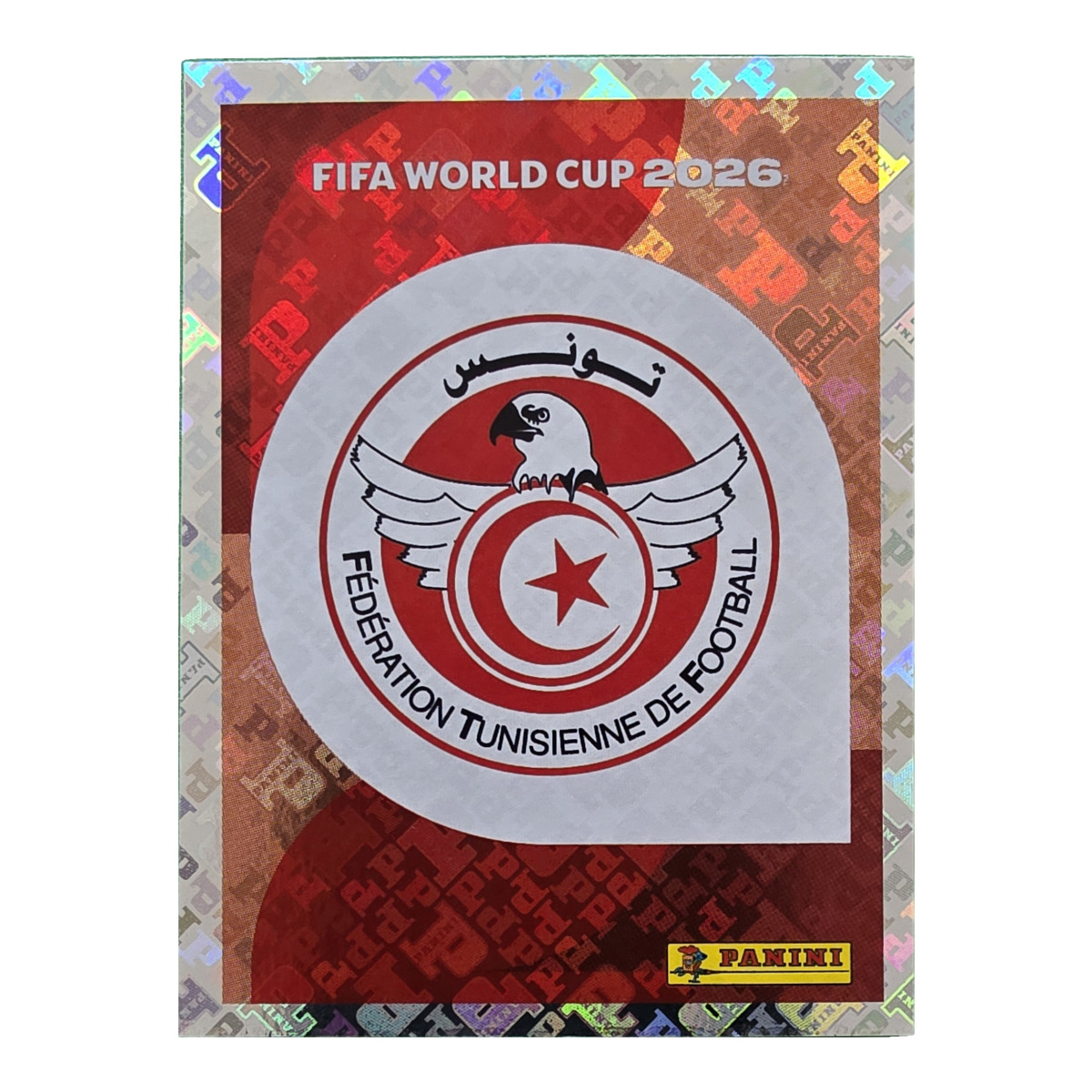Emblem - Tunesien, FIFA WM 2026, Nr. TUN1 – Glitzer-Optik