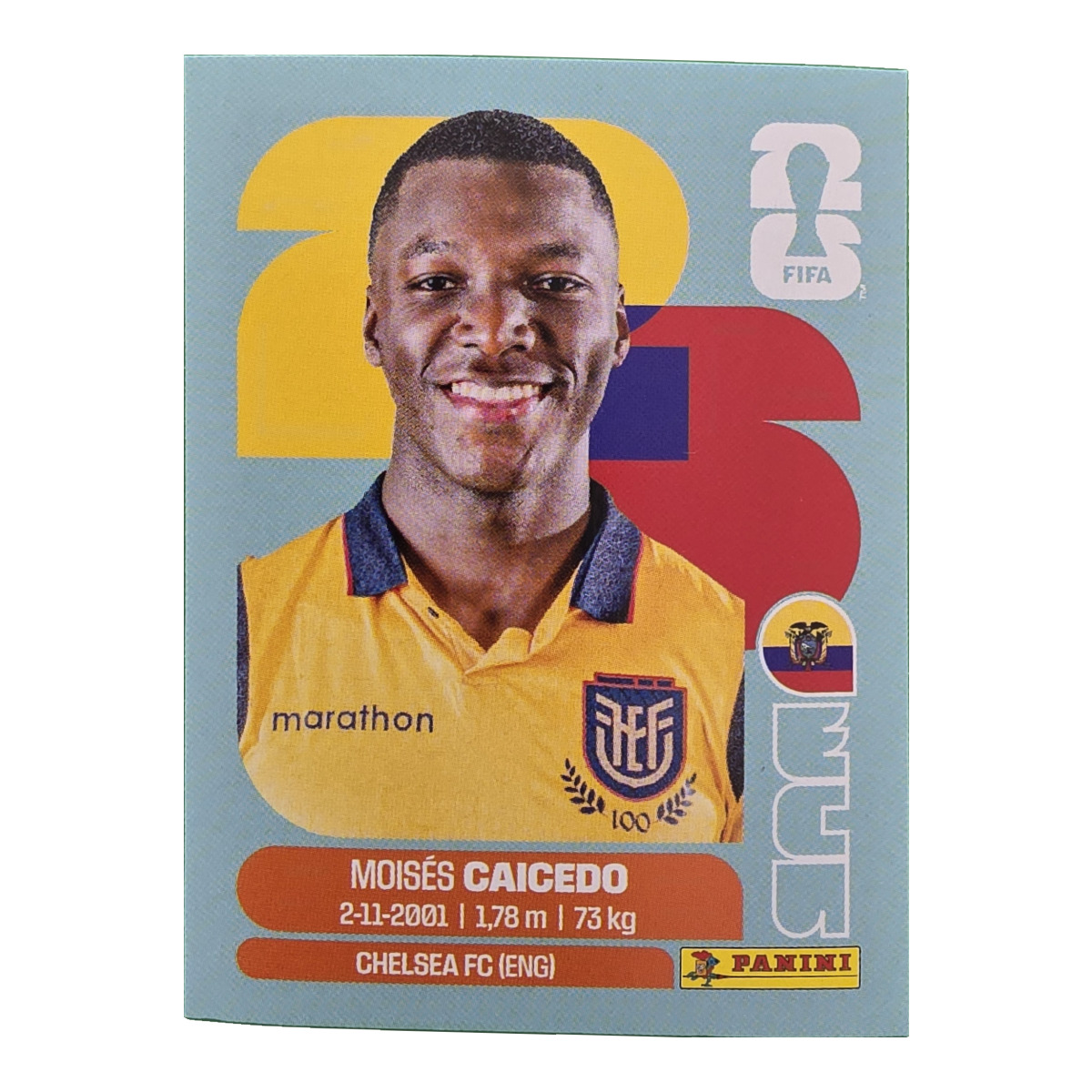 Moises Caicedo - Ecuador, FIFA WM 2026, Nr. ECU9