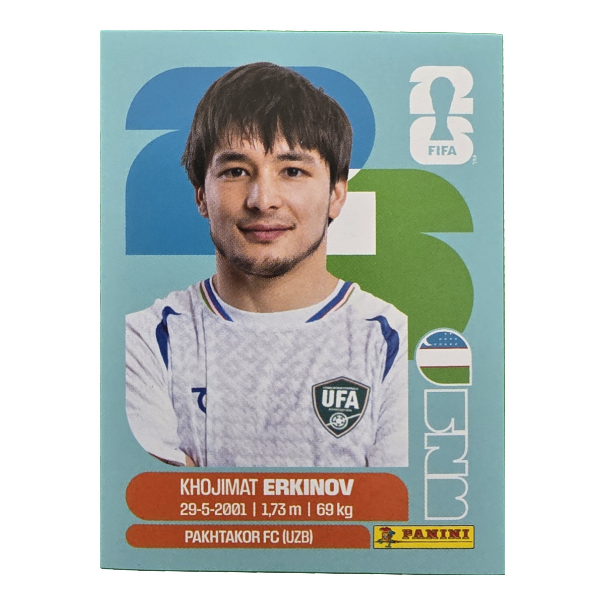 Khojimat Erkinov - Usbekistan, FIFA WM 2026, Nr. UZB15