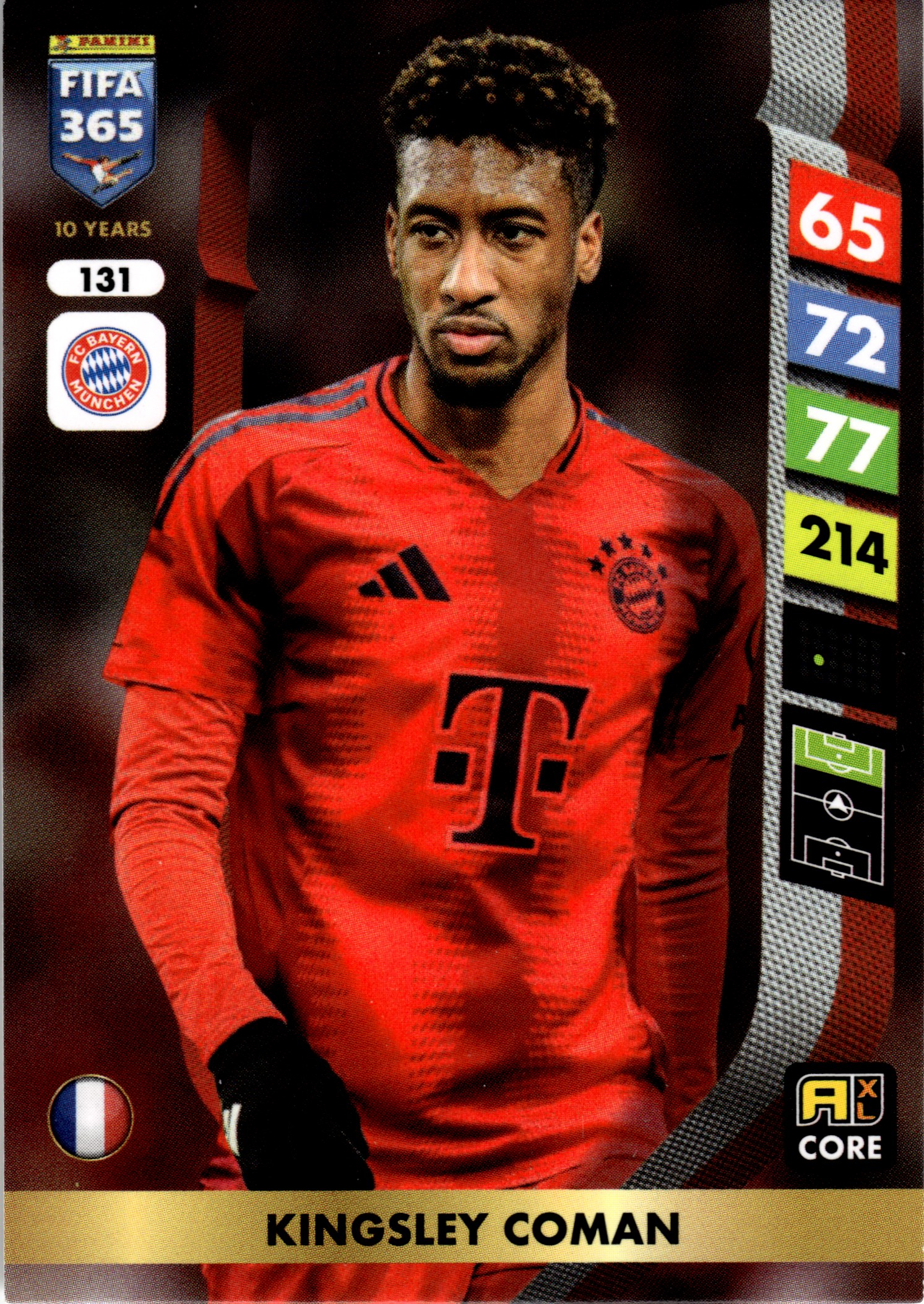 Kingsley Coman - Panini Adrenalyn XL FIFA 365 Base Set 2025, Nr. 131 (Art.-Nr. SG107778)