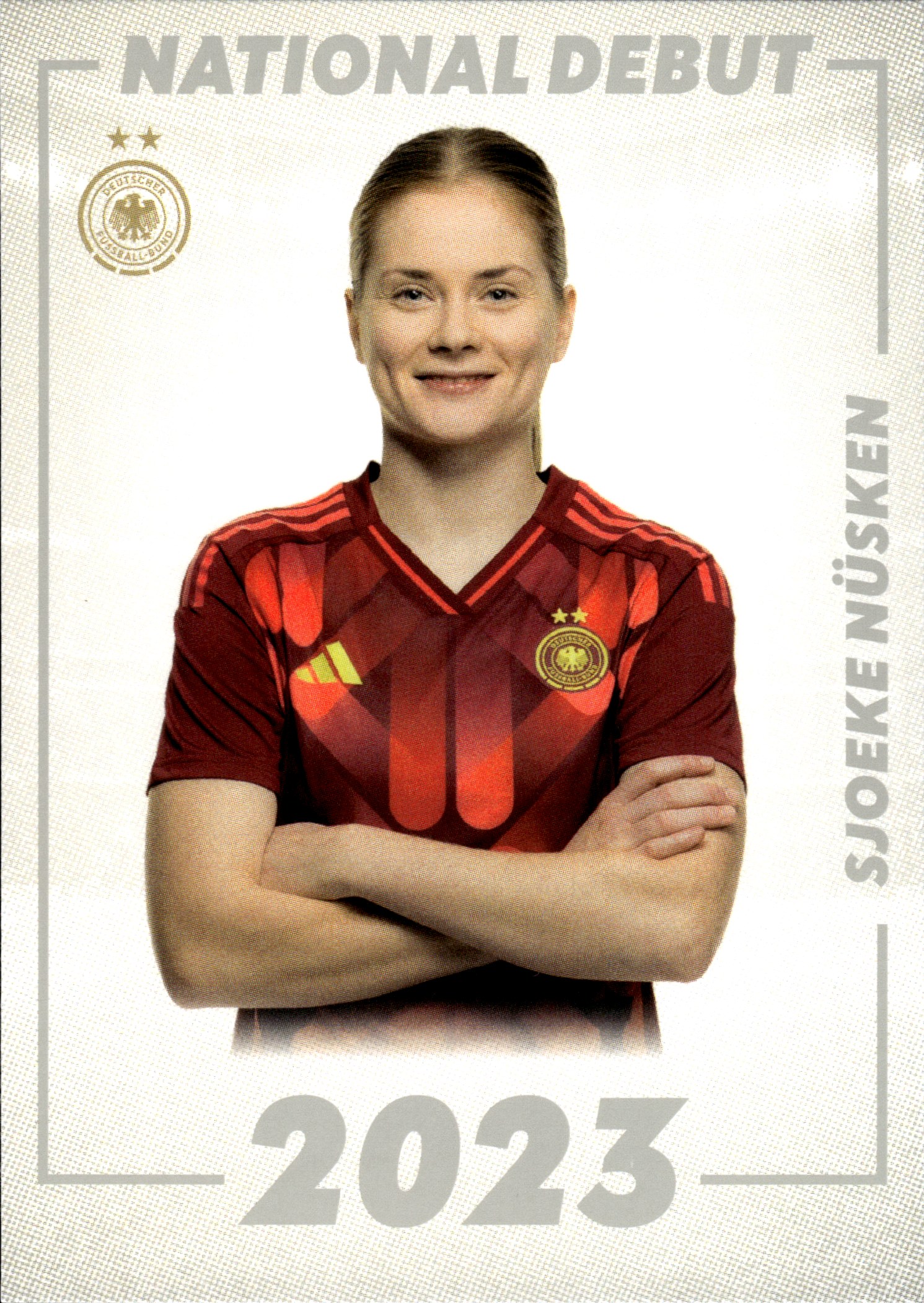 Sjoeke Nüsken - Panini DFB-Frauen Team-Set National Debut 2025, Nr. DEB-20 – Insert (Art.-Nr. SG109831)