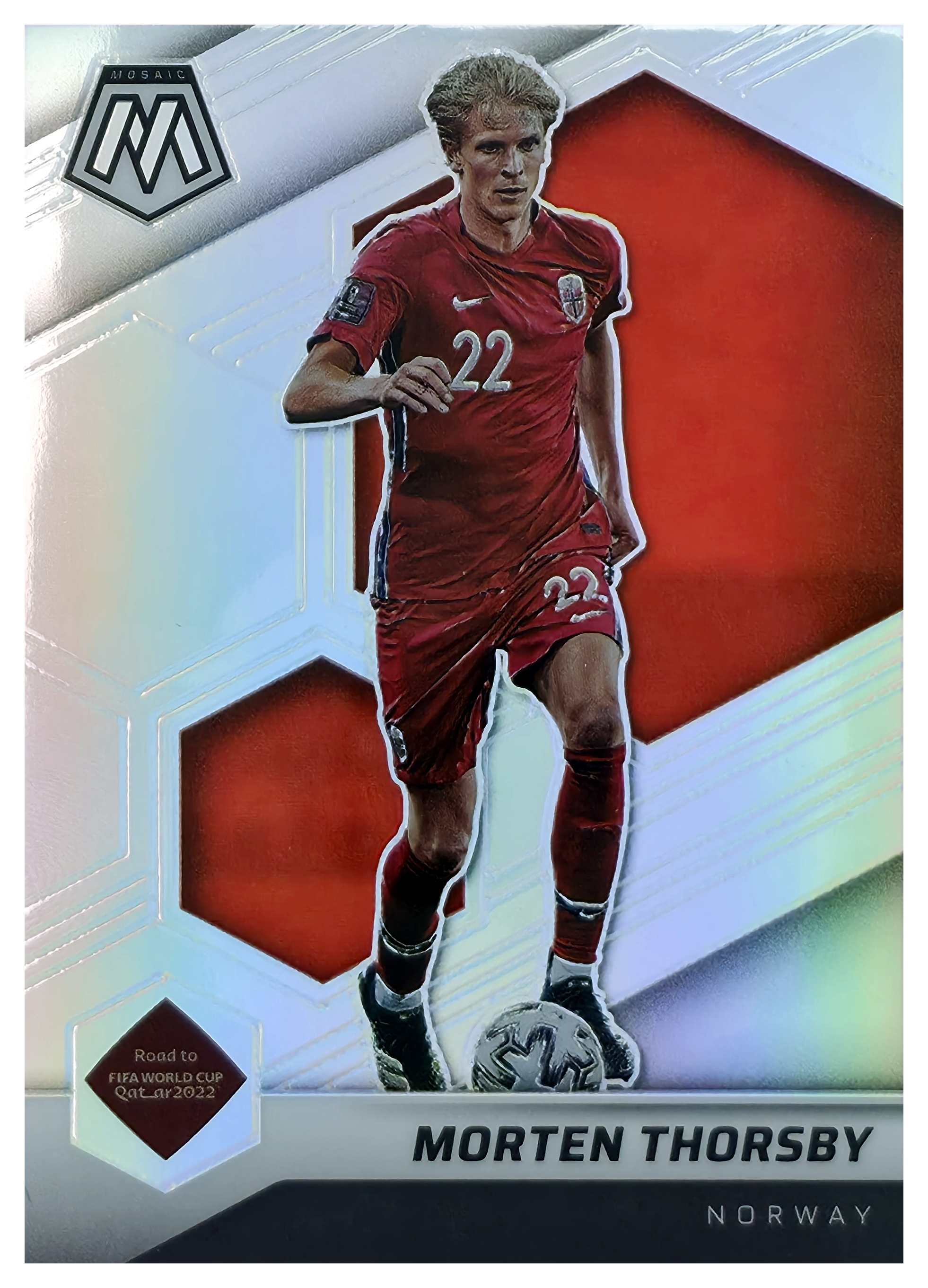 Morten Thorsby - Panini Mosaic FIFA Road to World Cup Base Set 2021-22, Nr. 57 – Silver (Art.-Nr. SG106009)