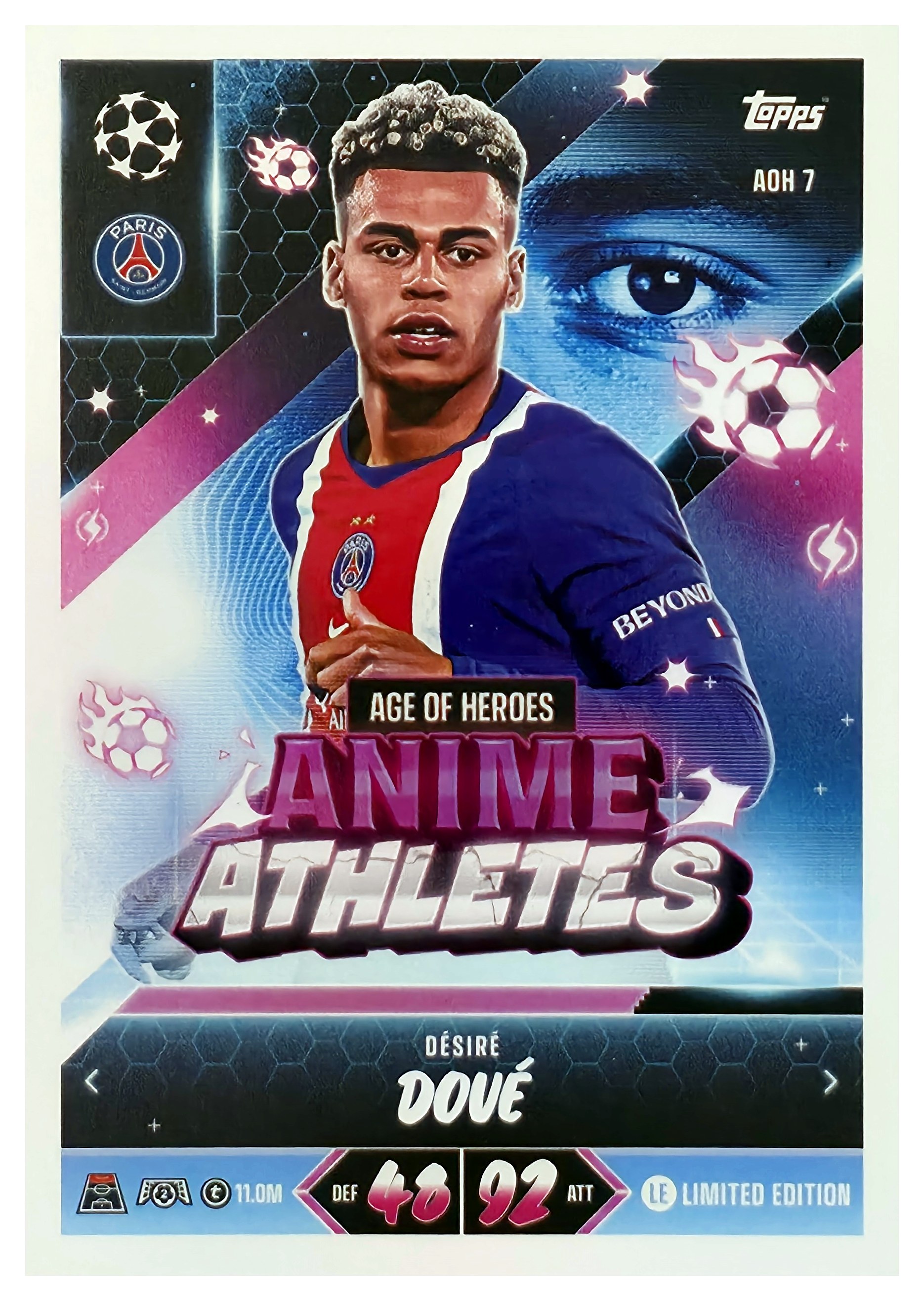 Désiré Doué - Topps Match Attax UEFA Club Competitions Anime Athletes 2026-27, Nr. AOH 7 (Art.-Nr. SG107435)