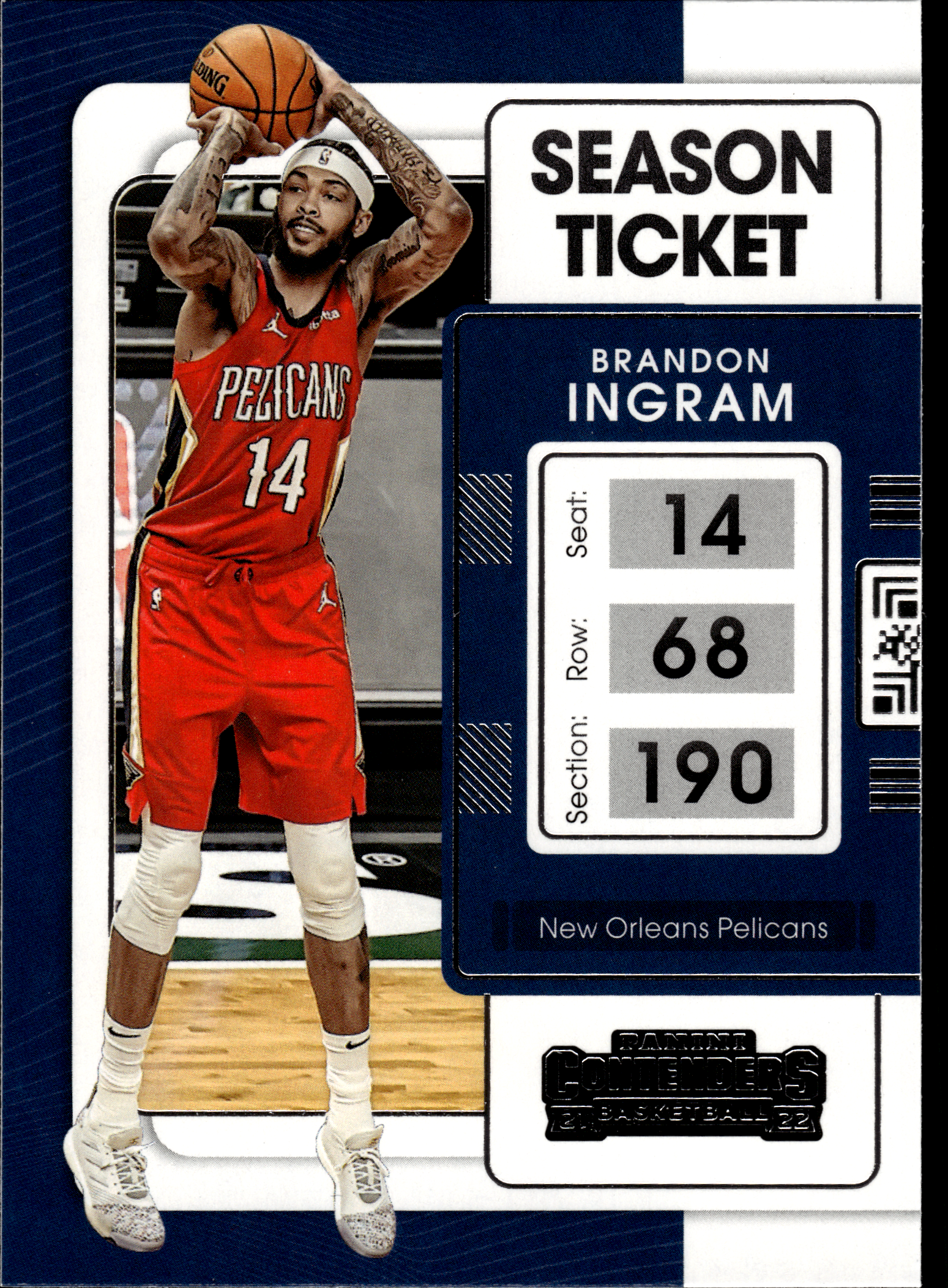 Brandon Ingram - Panini Contenders Season Ticket 2021-22, Nr. 45 (Art.-Nr. SG103615)