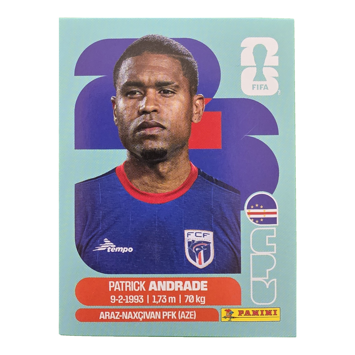 Patrick Andrade - Kap Verde, FIFA WM 2026, Nr. CPV11