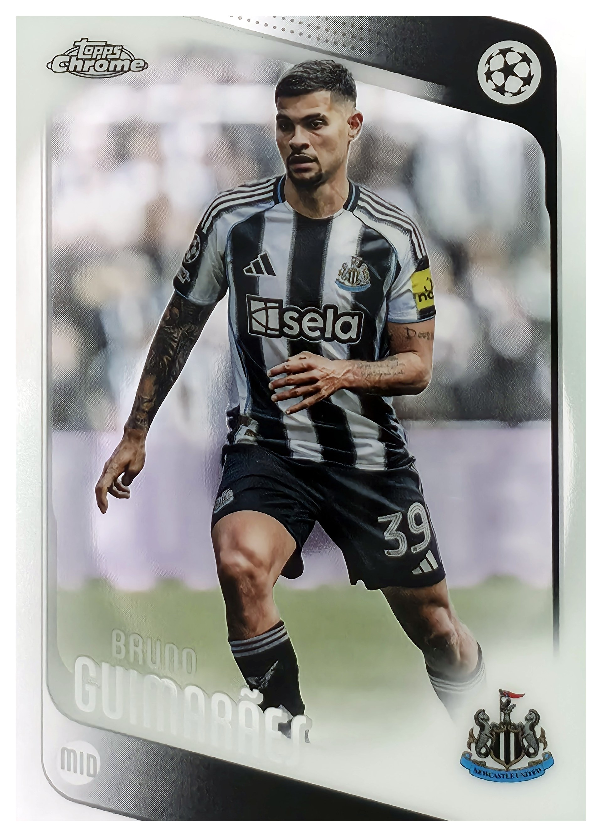 Bruno Guimarães - Topps Chrome UEFA Club Competitions Base Set 2025-26, Nr. 117 (Art.-Nr. SG108100)