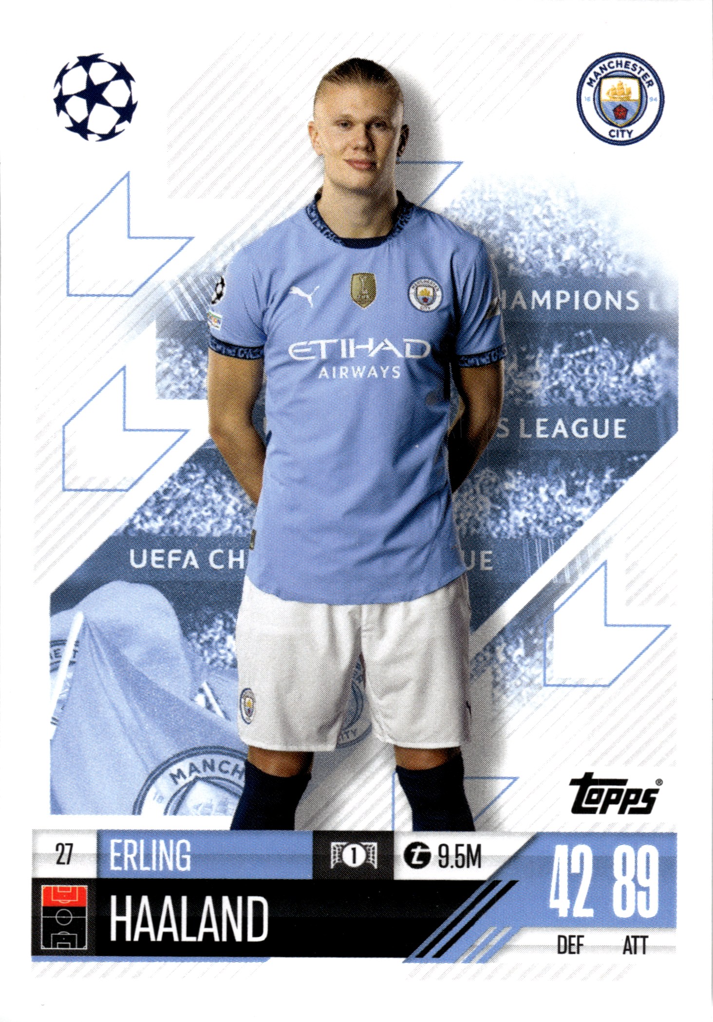 Erling Haaland - Topps Match Attax UEFA Club Competitions Base Set 2024-25, Nr. 27 (Art.-Nr. SG107956)