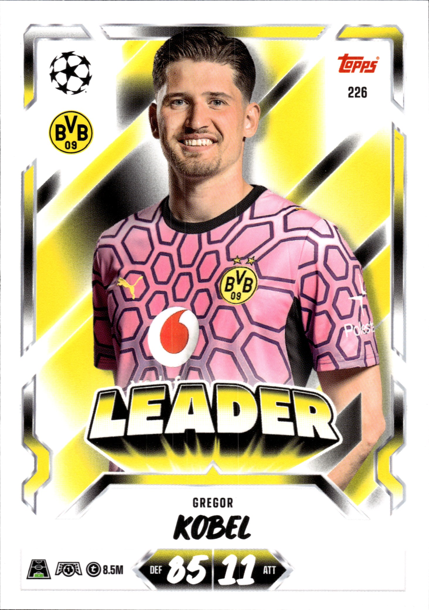 Gregor Kobel - Topps Match Attax UEFA Club Competitions Leader 2026-27, Nr. 226 (Art.-Nr. SG107193)