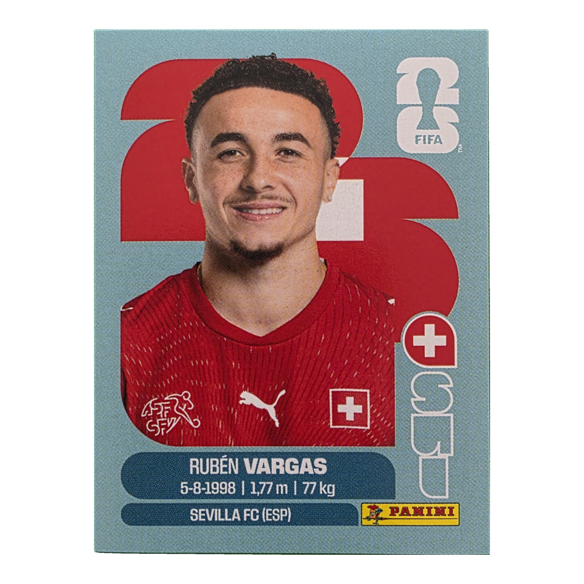 Ruben Vargas - Schweiz, FIFA WM 2026, Nr. SUI18