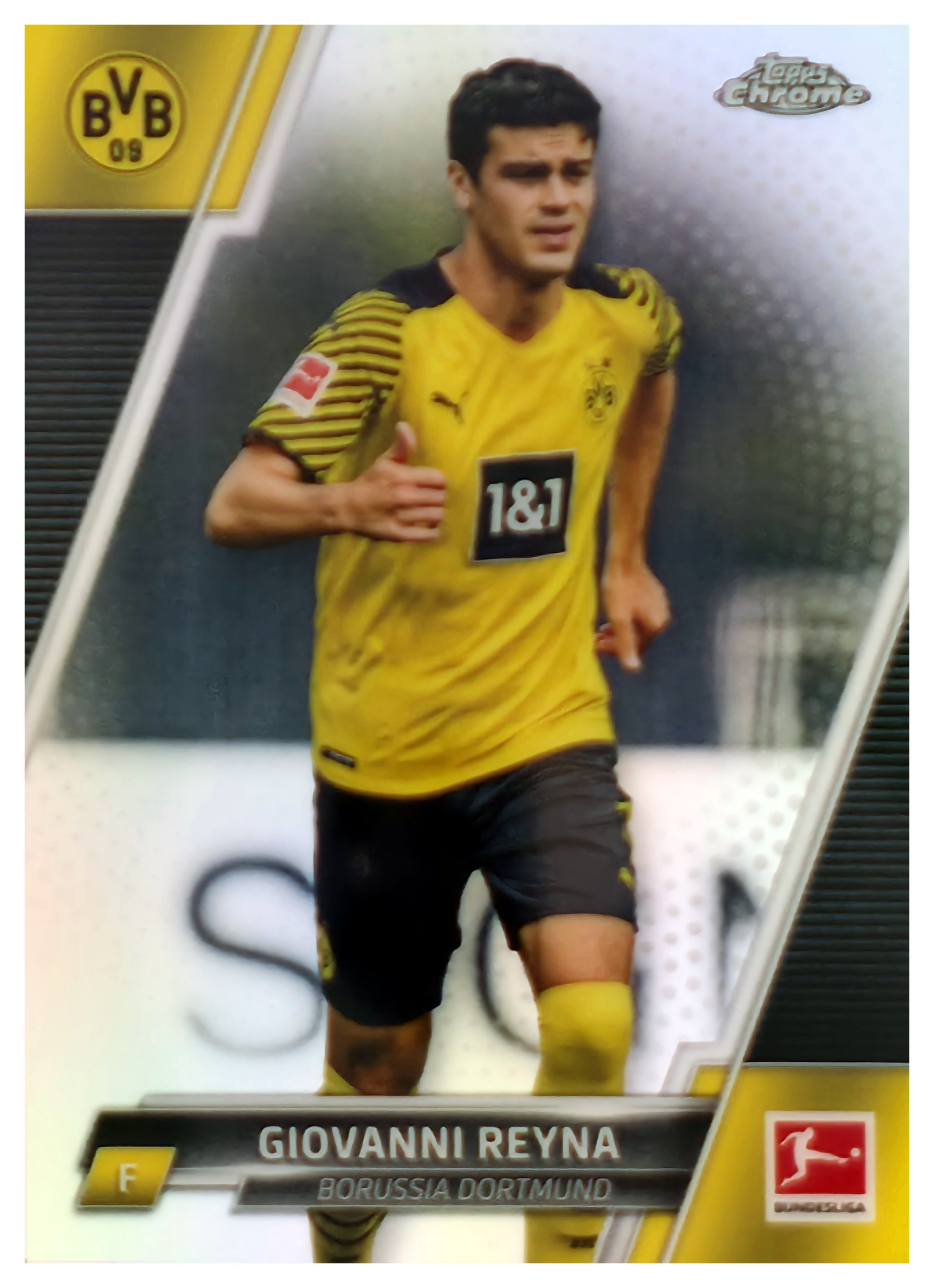 Giovanni Reyna - Topps Chrome Bundesliga Base Set 2021-22, Nr. 29 – Refractor (Art.-Nr. SG109523)