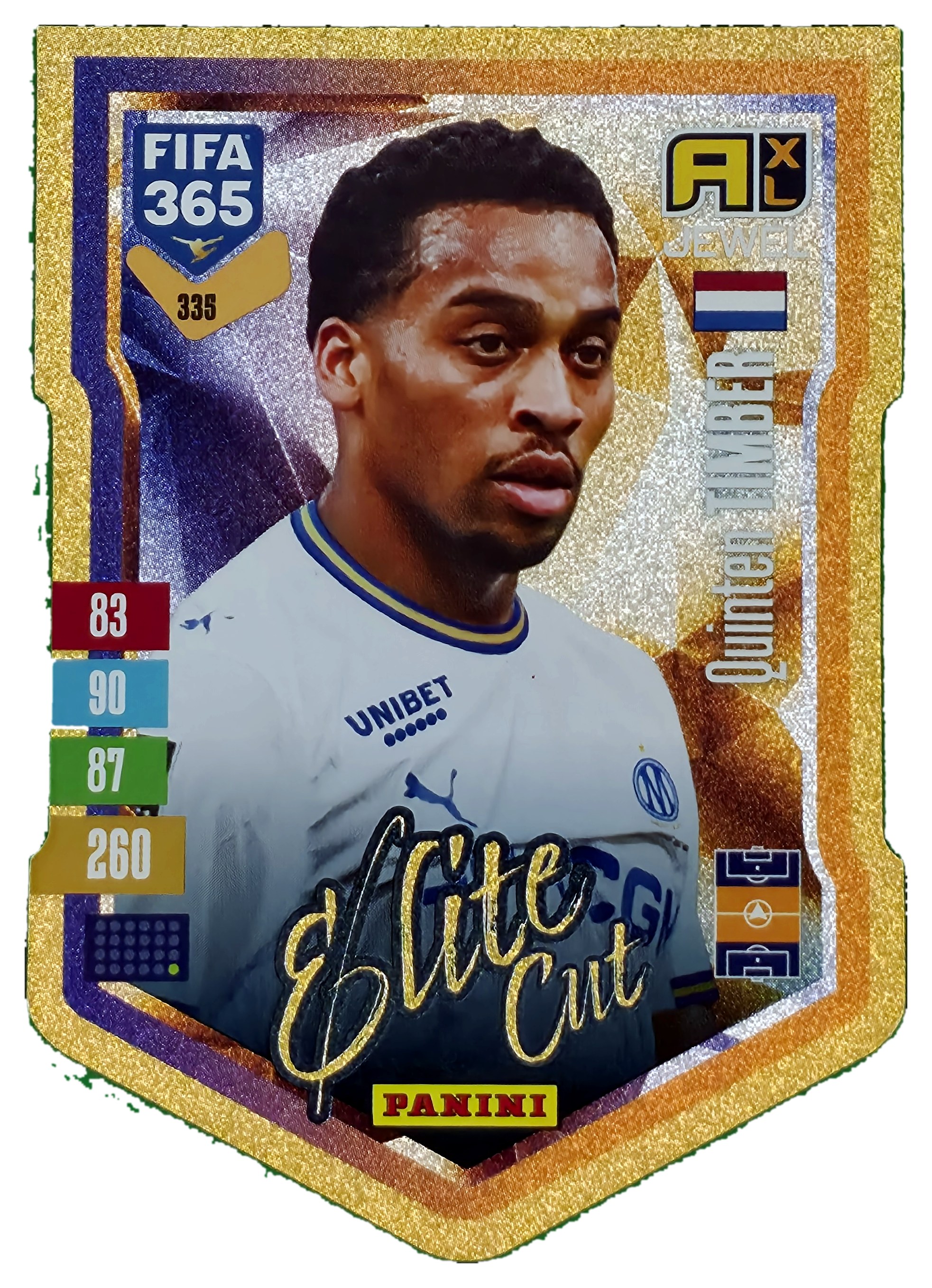 Quinten Timber - Panini Adrenalyn XL FIFA 365 Elite Cut 2026-27, Nr. 335 – Insert (Art.-Nr. SG110416)