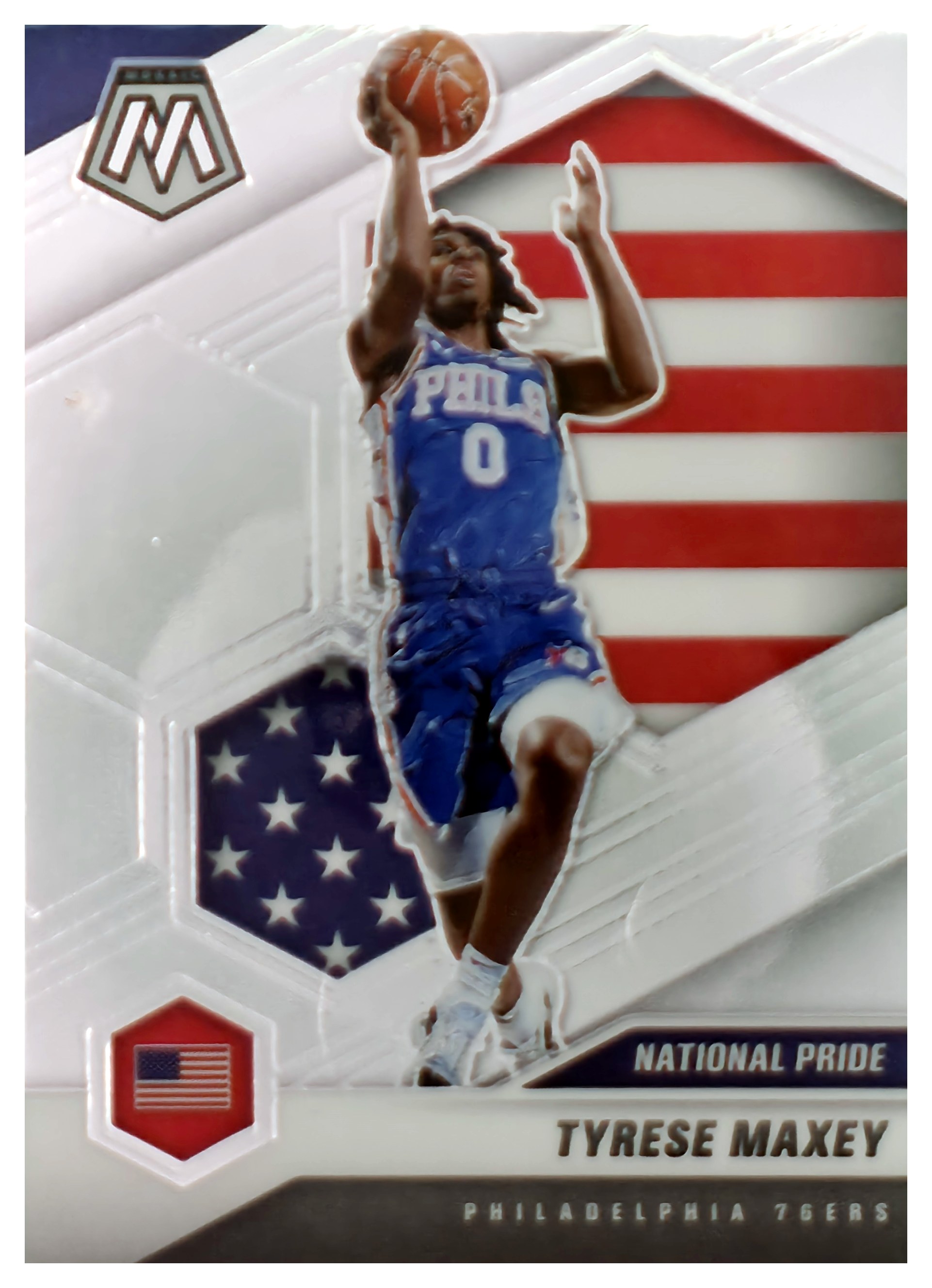 Tyrese Maxey - Panini Mosaic National Pride 2020-21, Nr. 259 – Insert (Art.-Nr. SG106825)