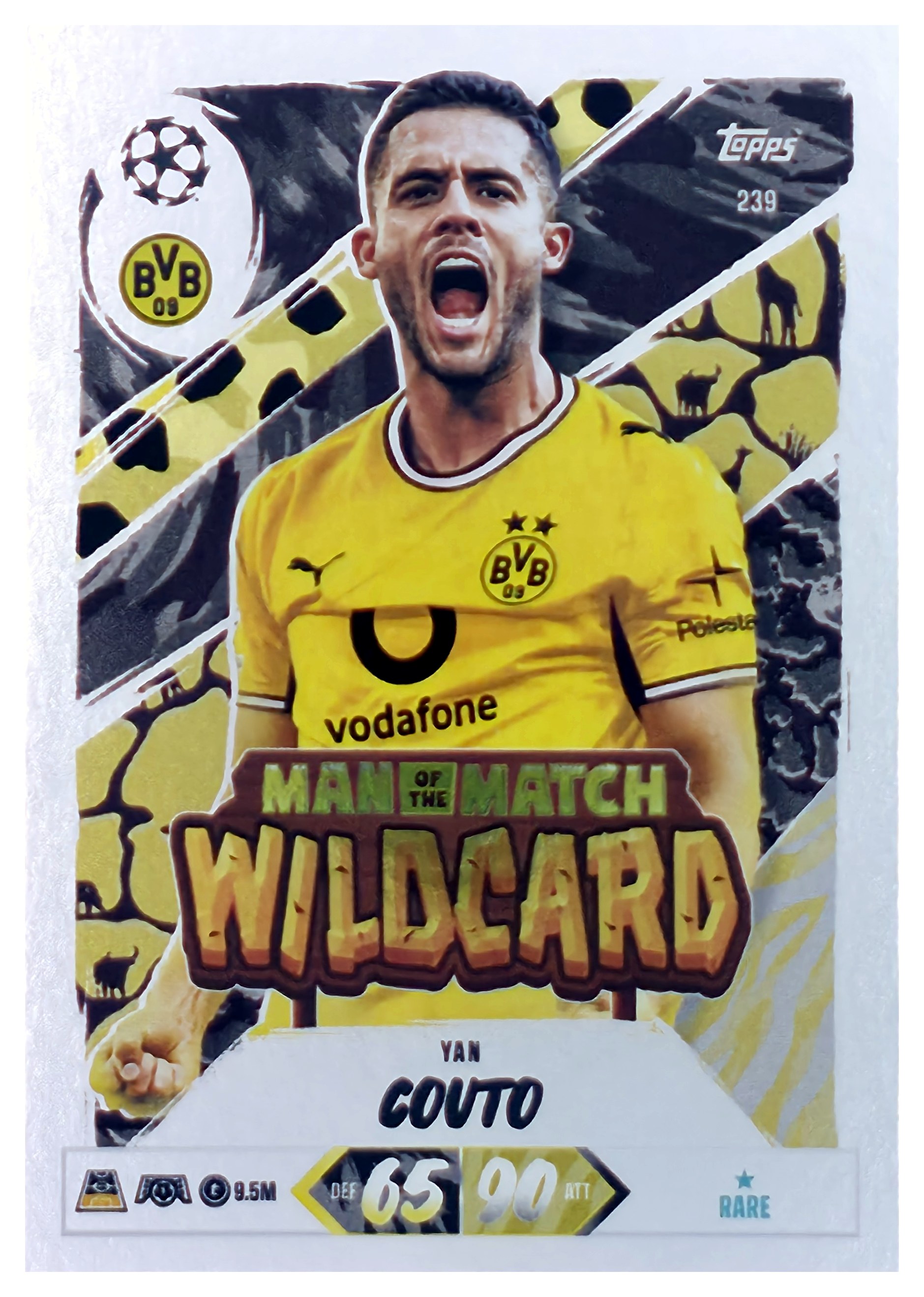 Yan Couto - Topps Match Attax UEFA Club Competitions Man of the Match Wildcard 2026-27, Nr. 239