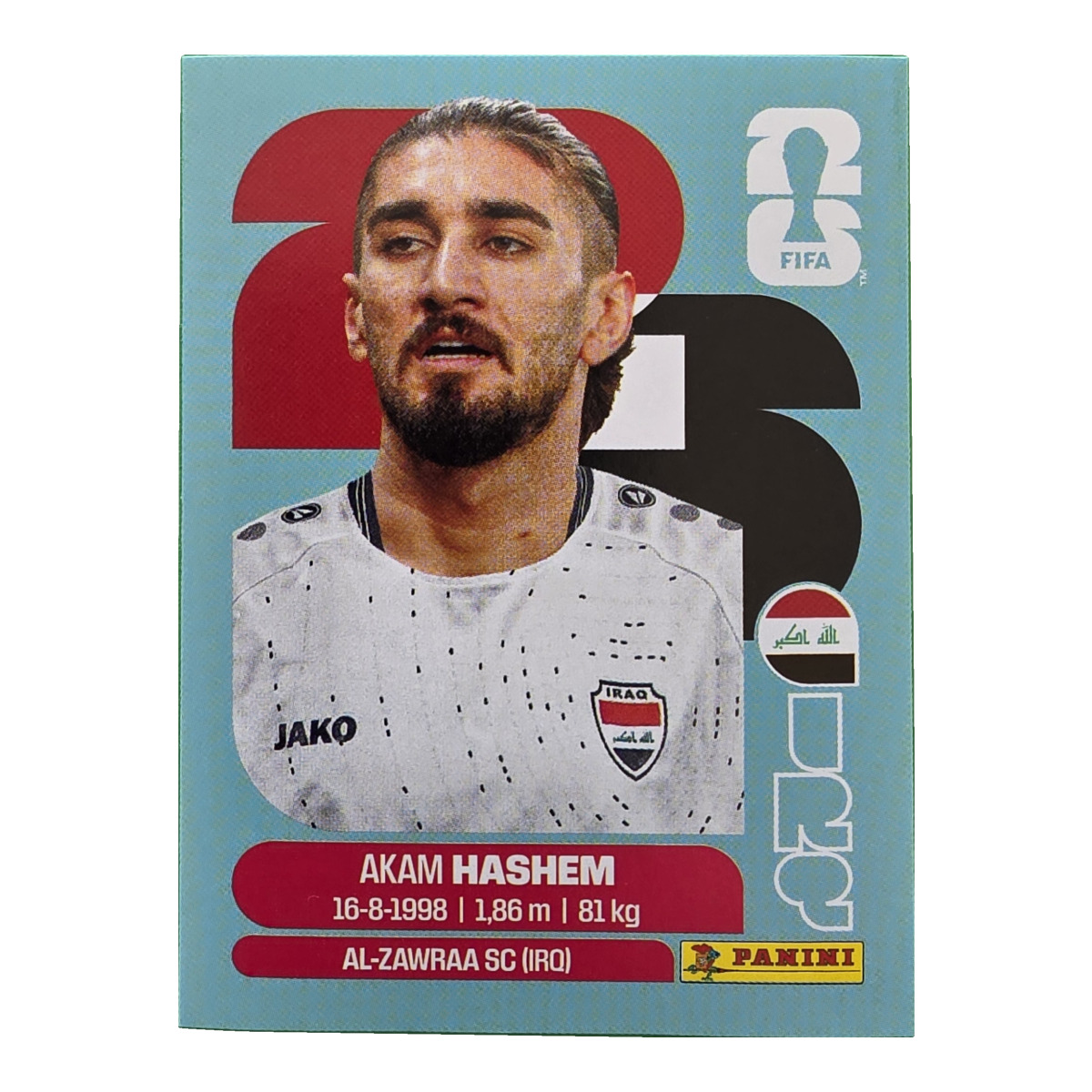 Akam Hashem - Irak, FIFA WM 2026, Nr. IRQ5