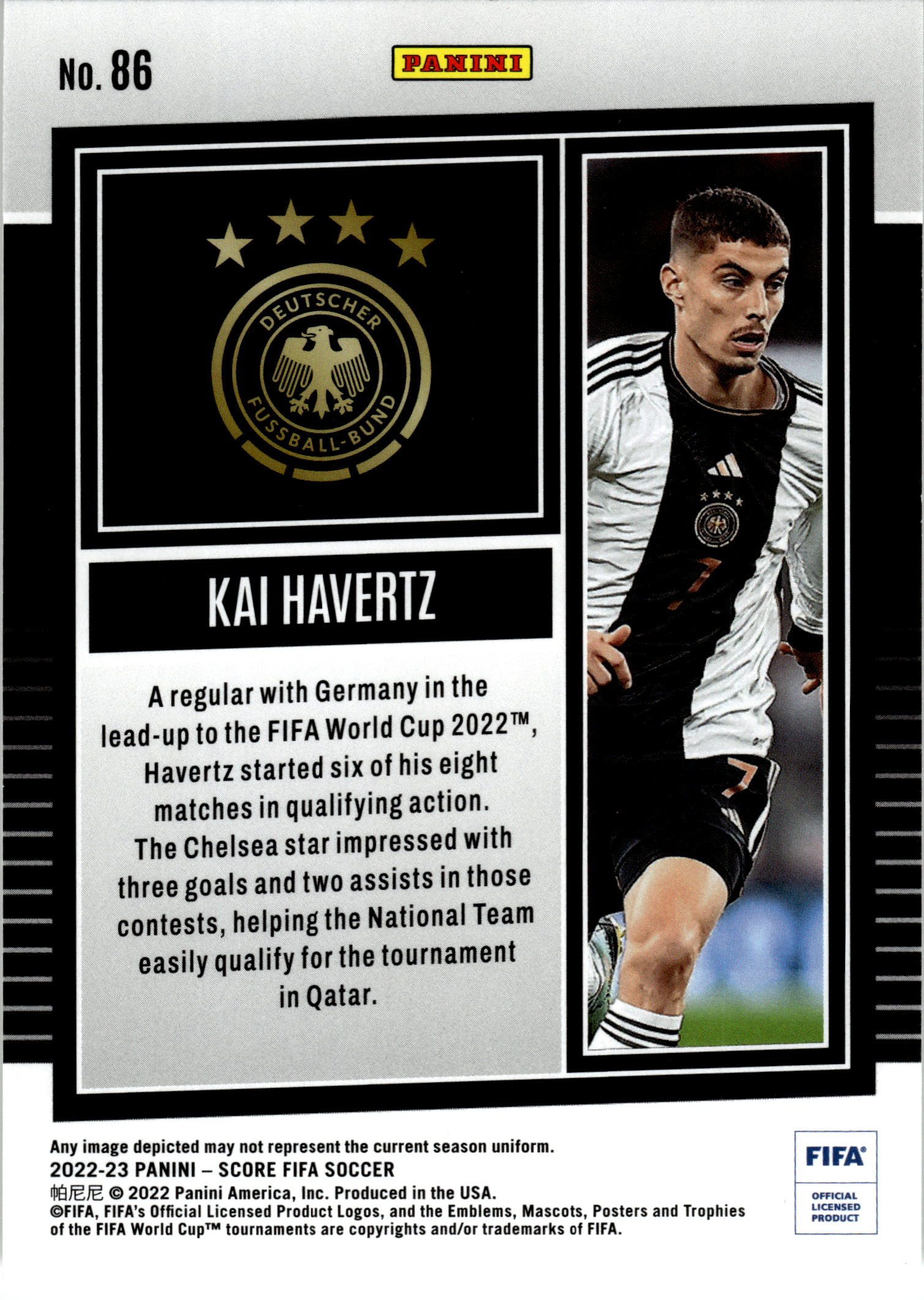 Kai Havertz - Panini Score FIFA Soccer 2022-23, Nr. 86