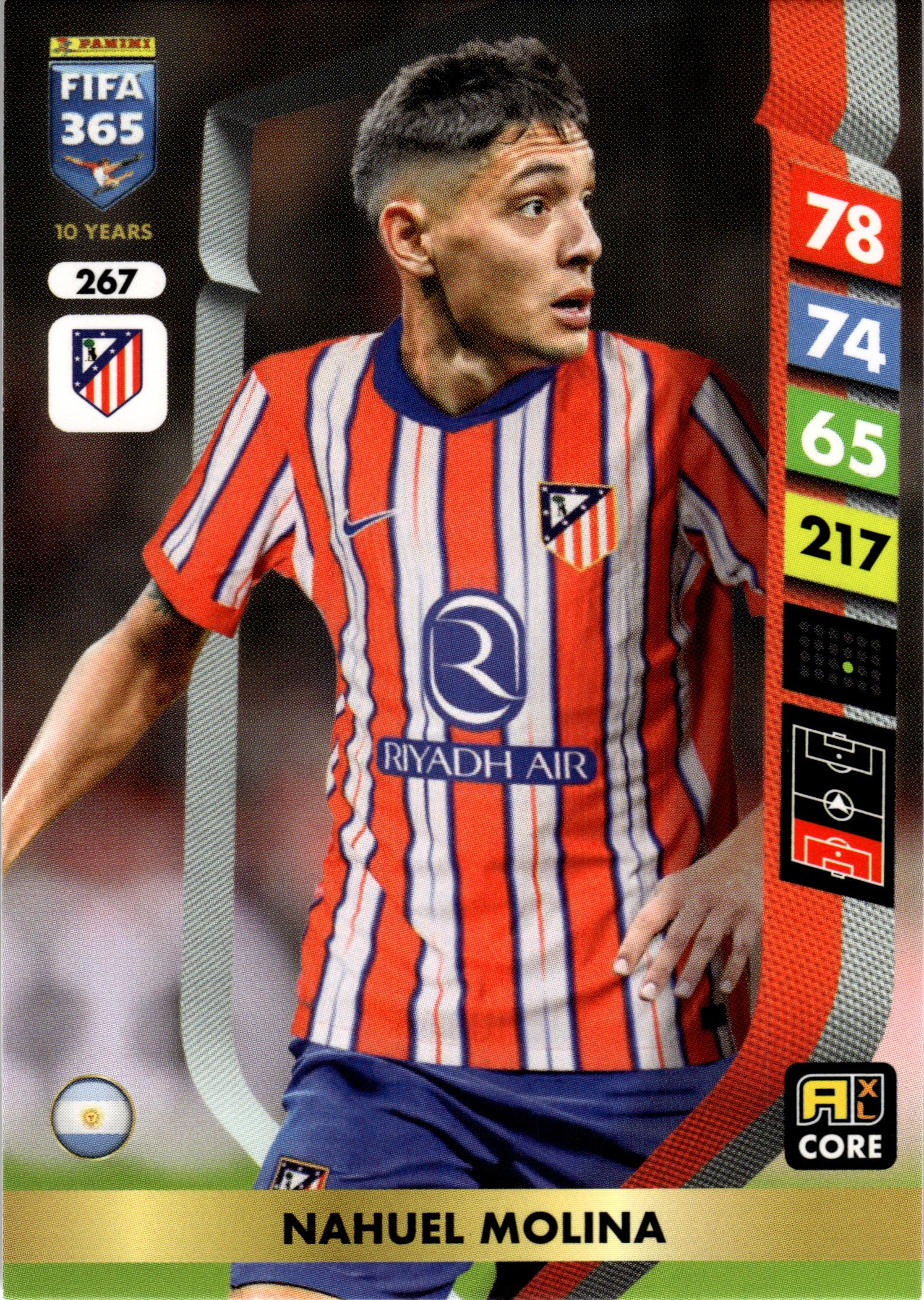Nahuel Molina - Panini Adrenalyn XL FIFA 365 Base Set 2025, Nr. 267 (Art.-Nr. SG107727)
