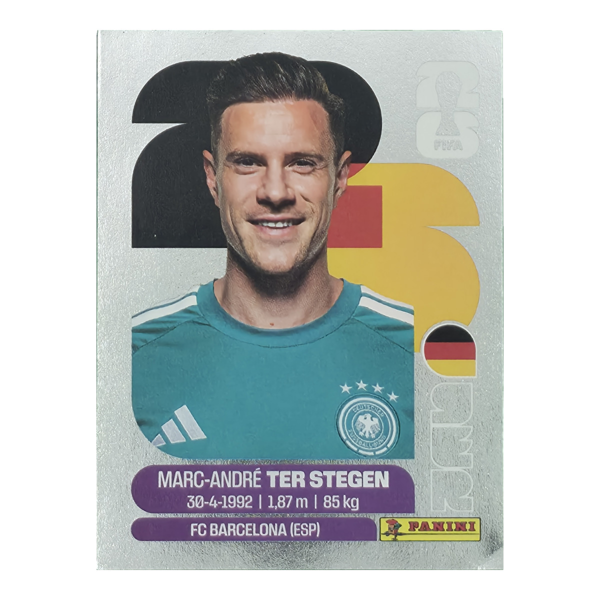 Marc-André ter Stegen - Deutschland, FIFA WM 2026, Nr. GER-S2 – Silber-Edition
