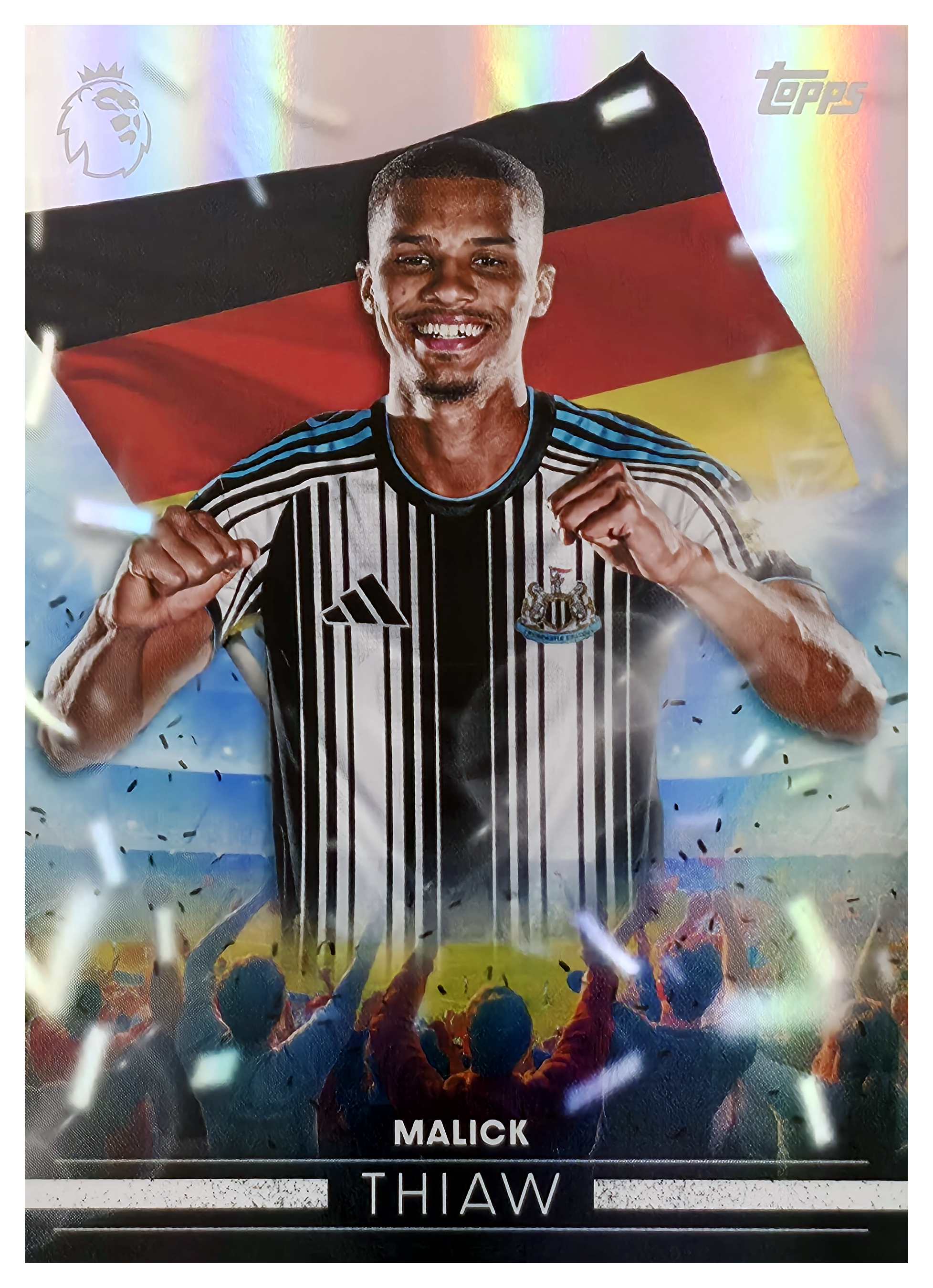 Malick Thiaw - Topps Flagship Premier League Flying the Flag 2026-27, Nr. FF 20 – Insert (Art.-Nr. SG105192)