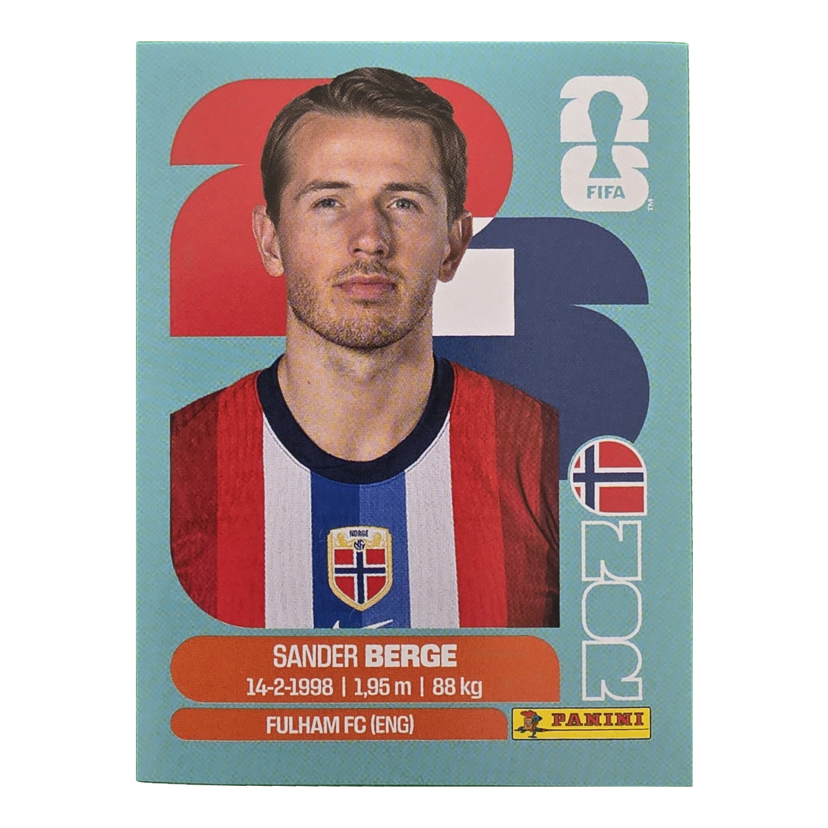 Sander Berge - Norwegen, FIFA WM 2026, Nr. NOR11
