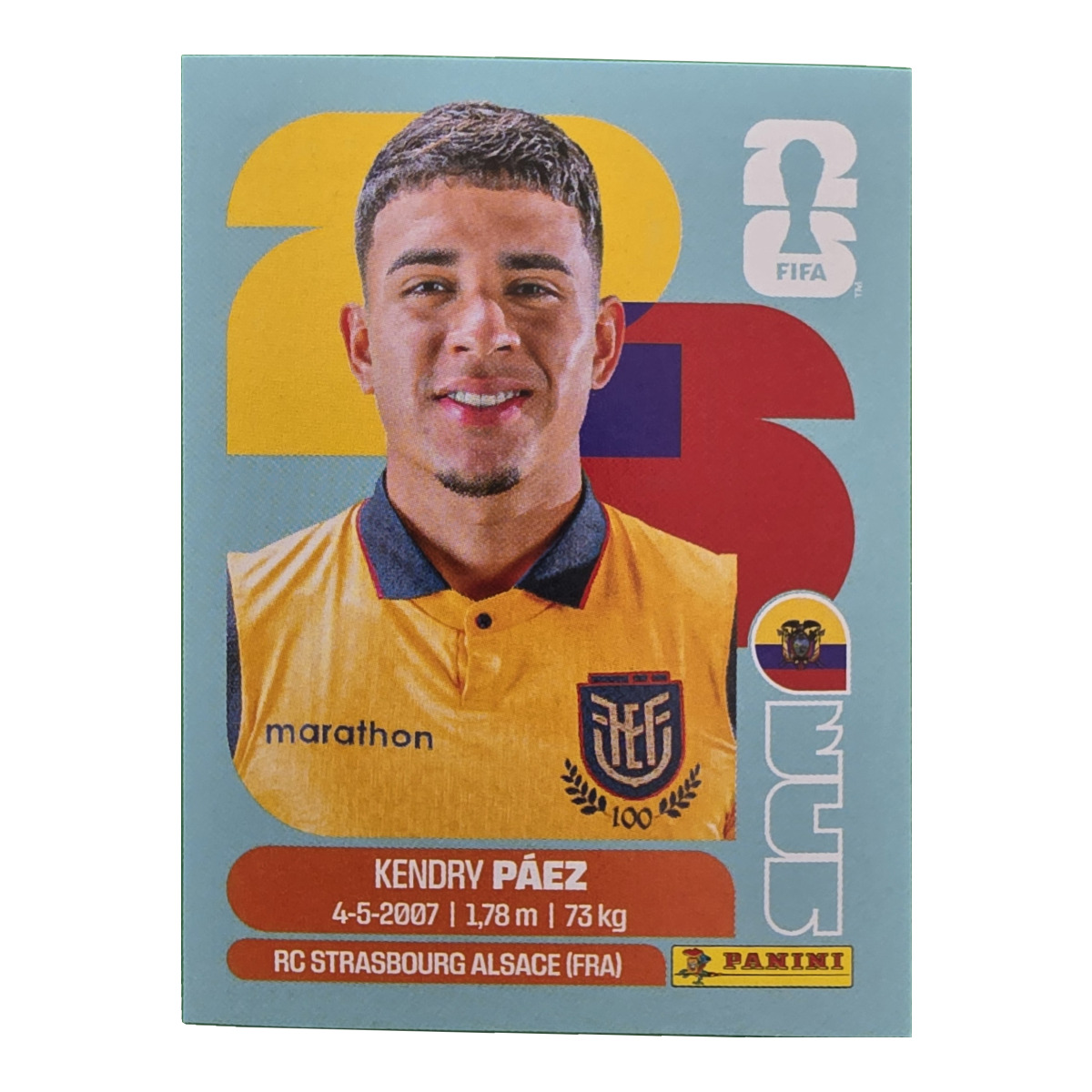 Kendry Paez - Ecuador, FIFA WM 2026, Nr. ECU11