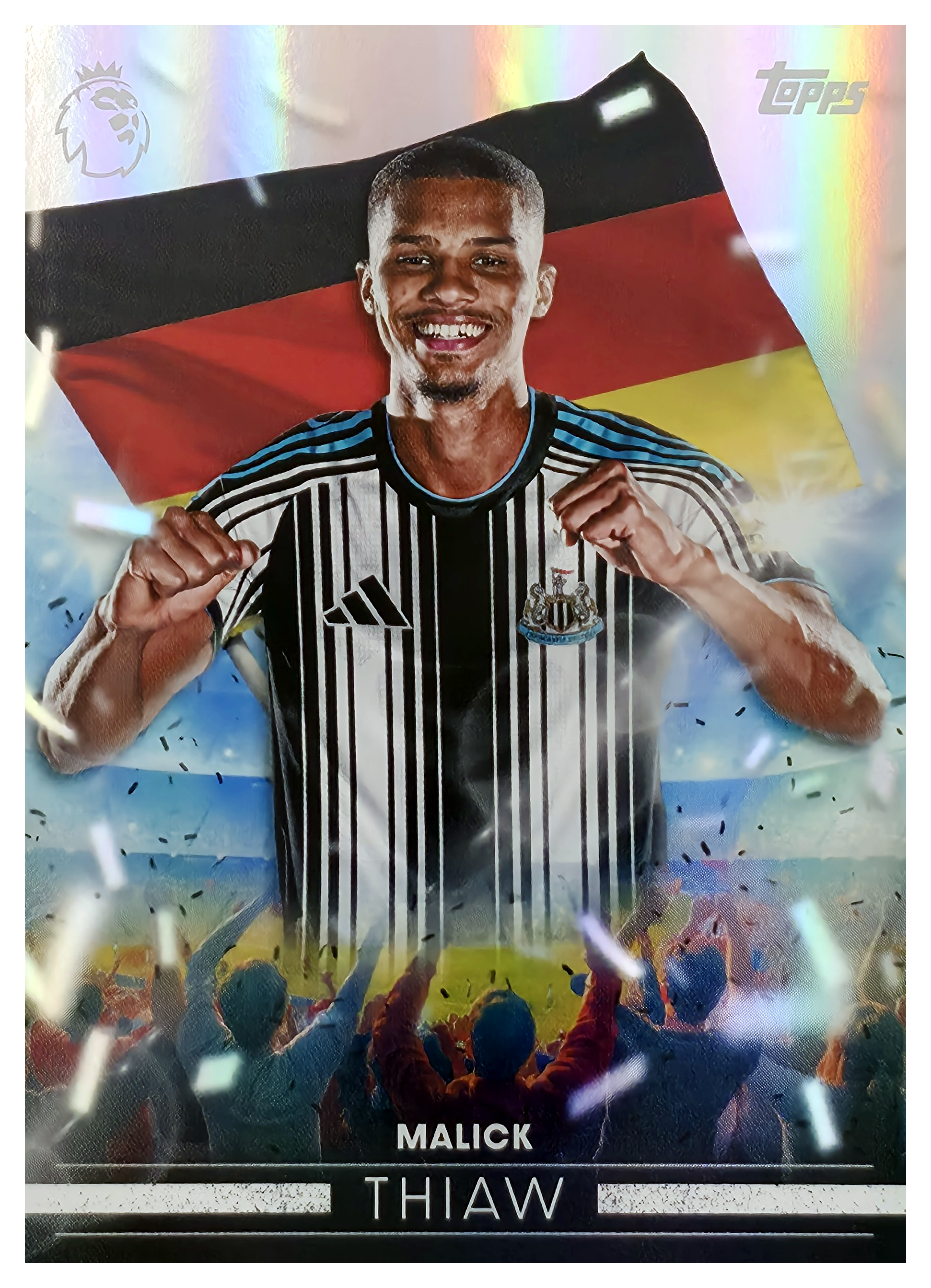 Malick Thiaw - Topps Flagship Premier League Flying the Flag 2026-27, Nr. FF 20 – Insert (Art.-Nr. SG105189)