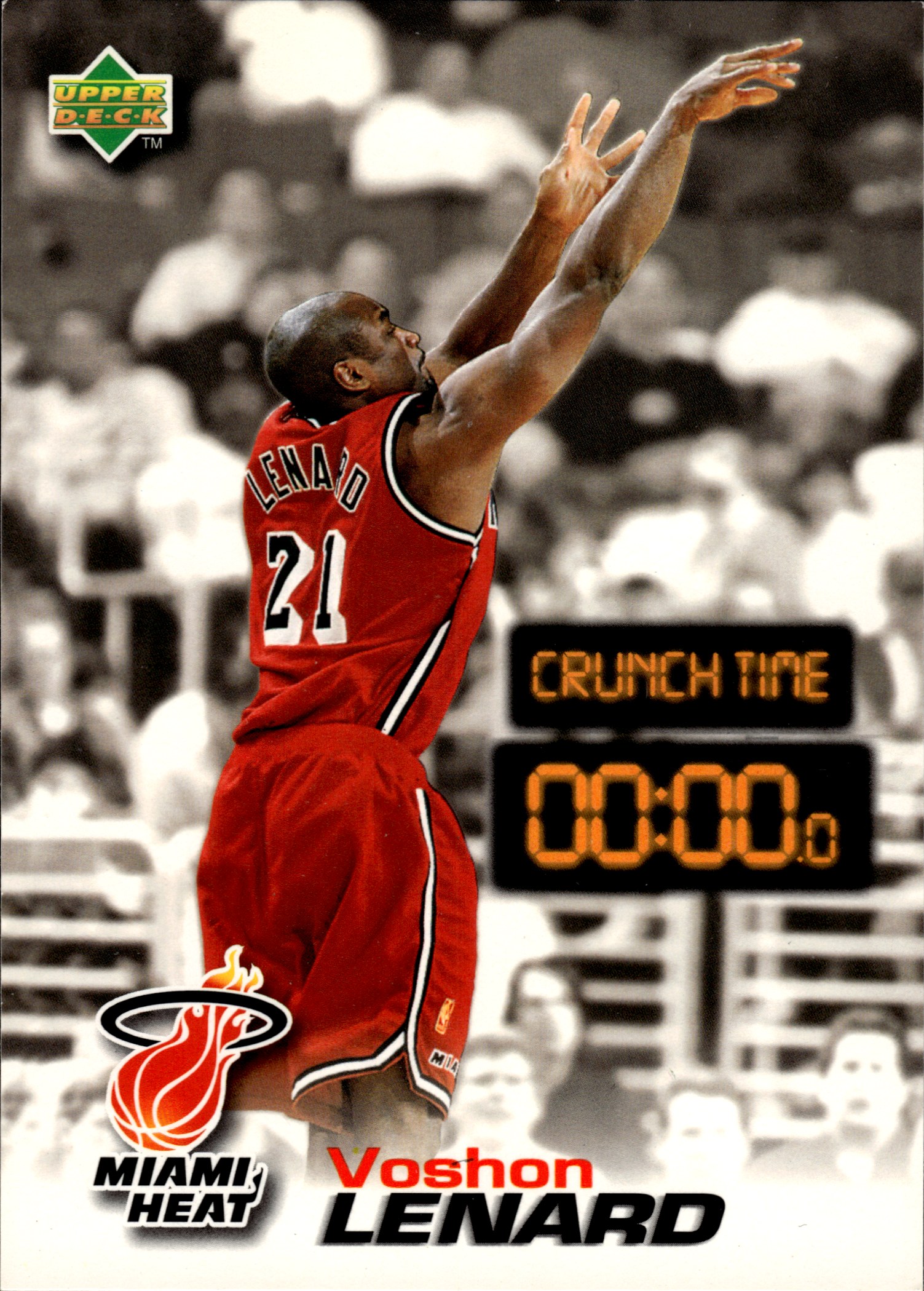 Voshon Lenard - Upper Deck Crunch Time 1996-97, Nr. CT14 (Art.-Nr. SG108522)