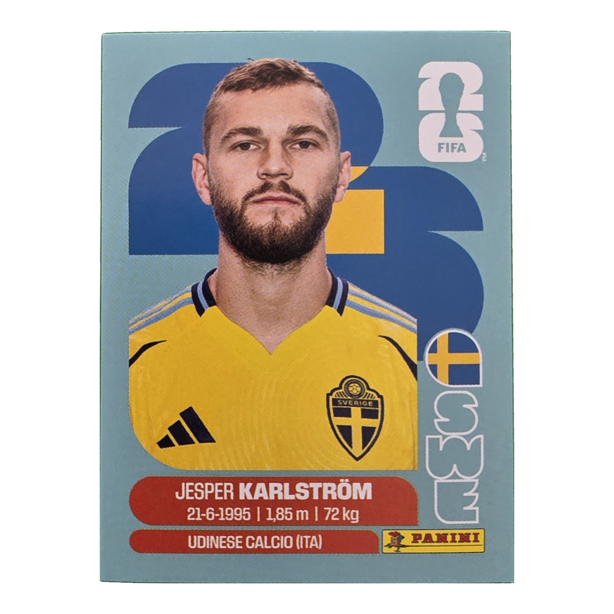 Jesper Karlström - Schweden, FIFA WM 2026, Nr. SWE10