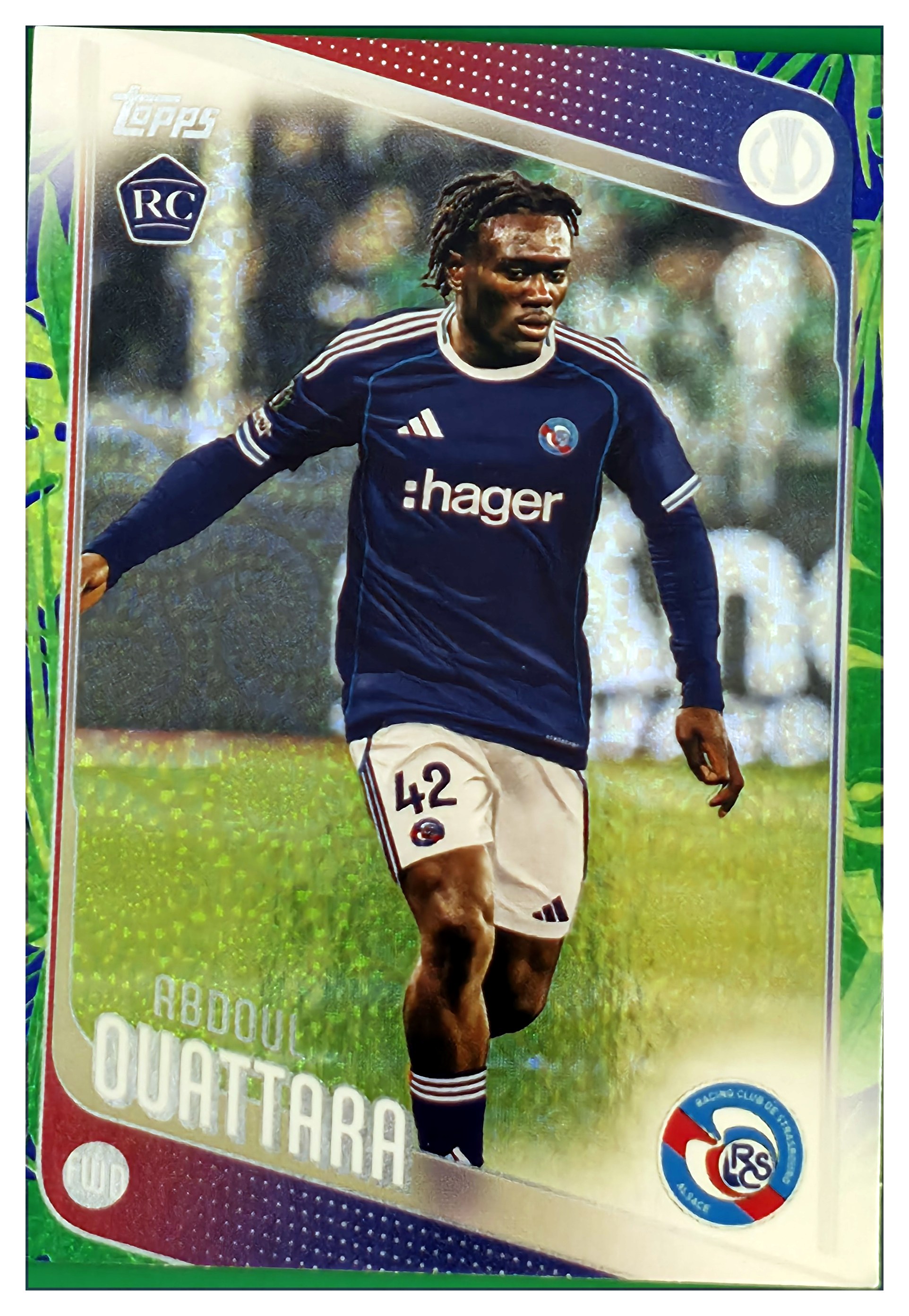 Abdoul Ouattara - Topps UEFA Club Competitions Base Set 2025-26, Nr. 114 – Rookie Card, Diamante (Art.-Nr. SG109390)