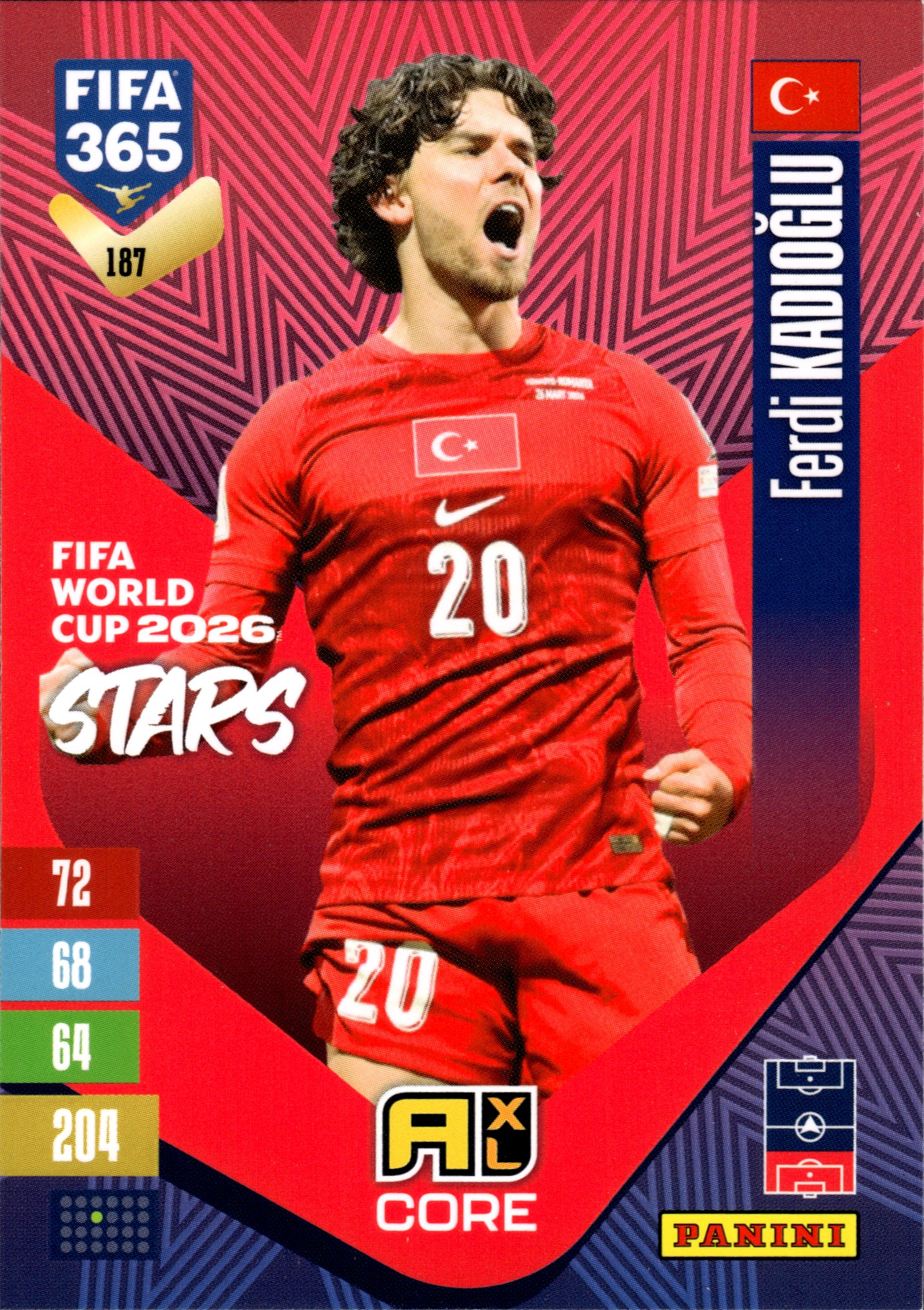 Ferdi Kadıoğlu - Panini Adrenalyn XL FIFA 365 FIFA World Cup 2026 Stars 2026-27, Nr. 187 (Art.-Nr. SG110316)