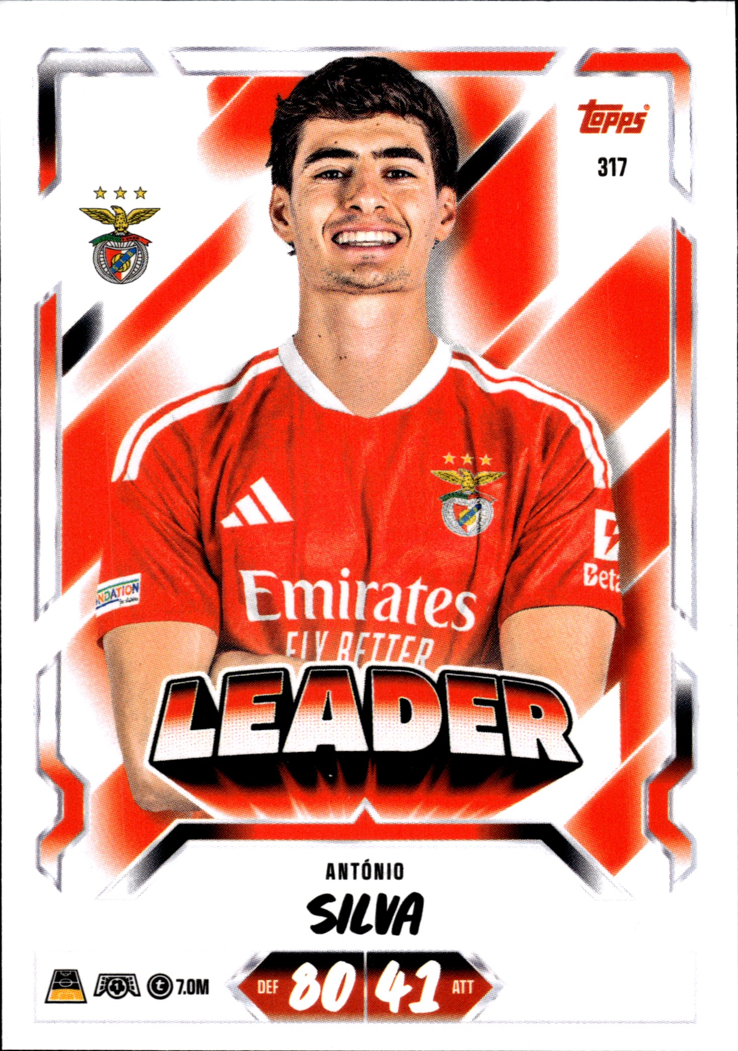 António Silva - Topps Match Attax UEFA Club Competitions Leader 2026-27, Nr. 317 (Art.-Nr. SG107095)