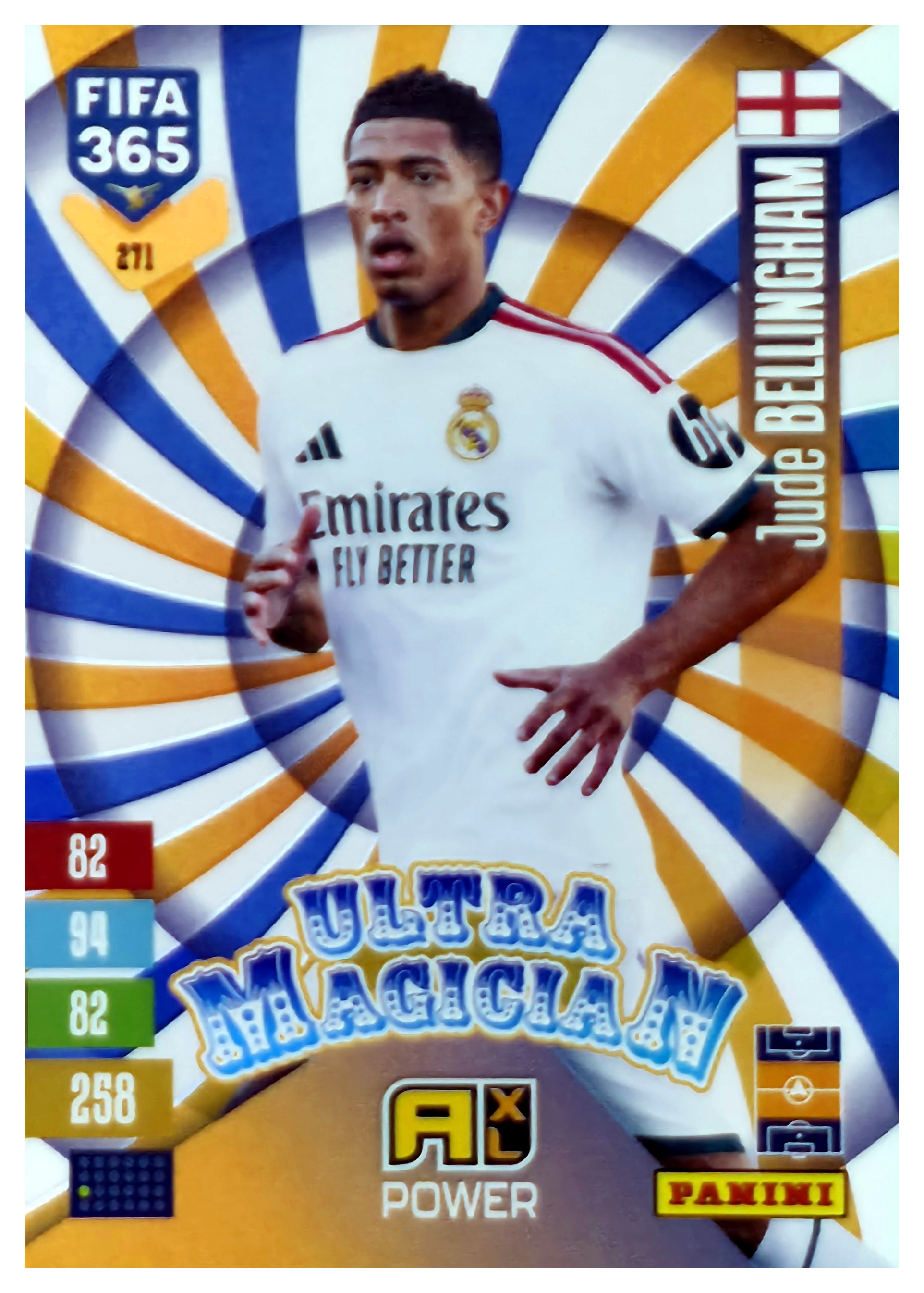 Jude Bellingham - Panini Adrenalyn XL FIFA 365 Ultra Magician 2026-27, Nr. 271 – Insert (Art.-Nr. SG110656)